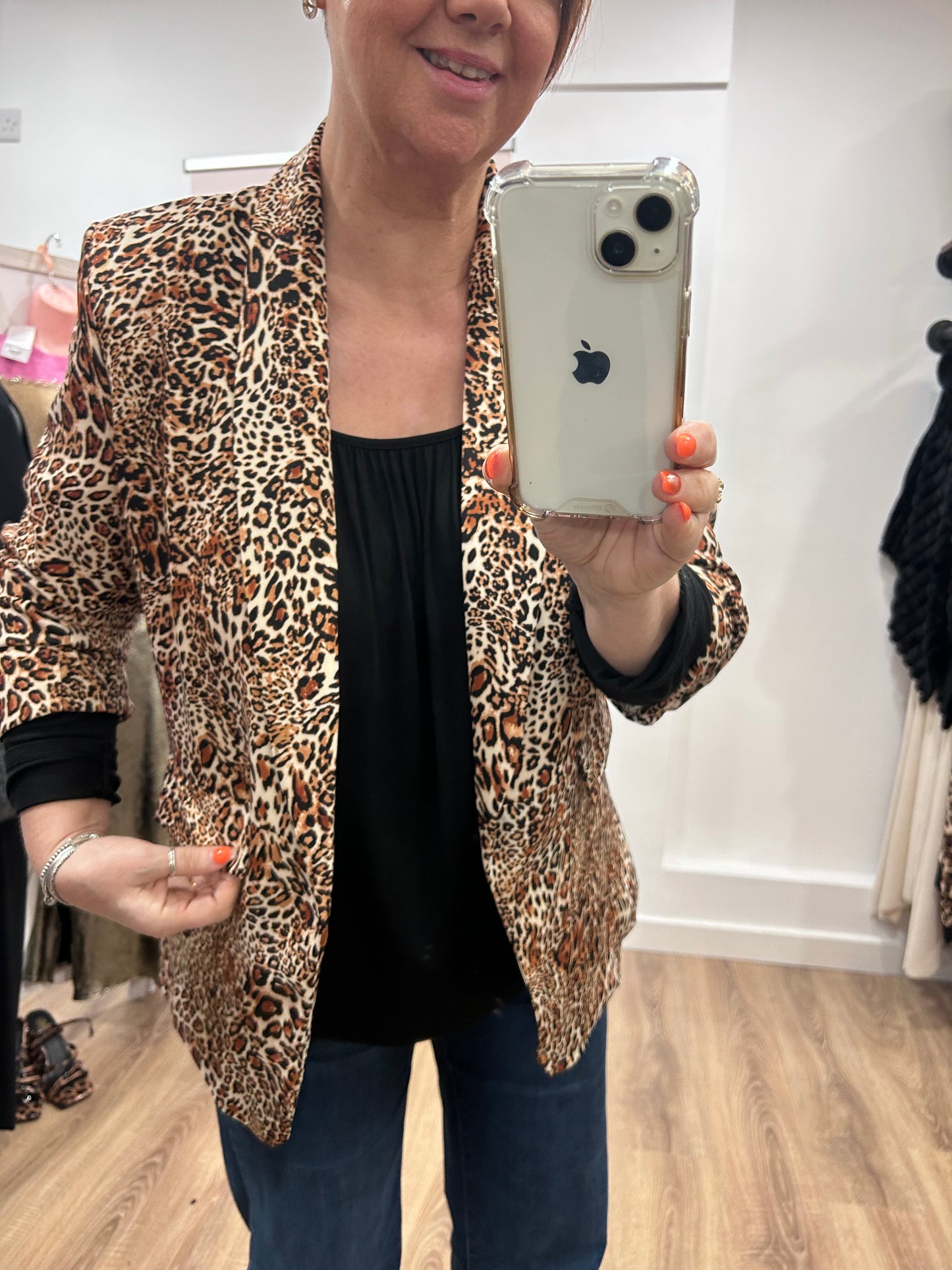 Ruched Sleeve Blazer