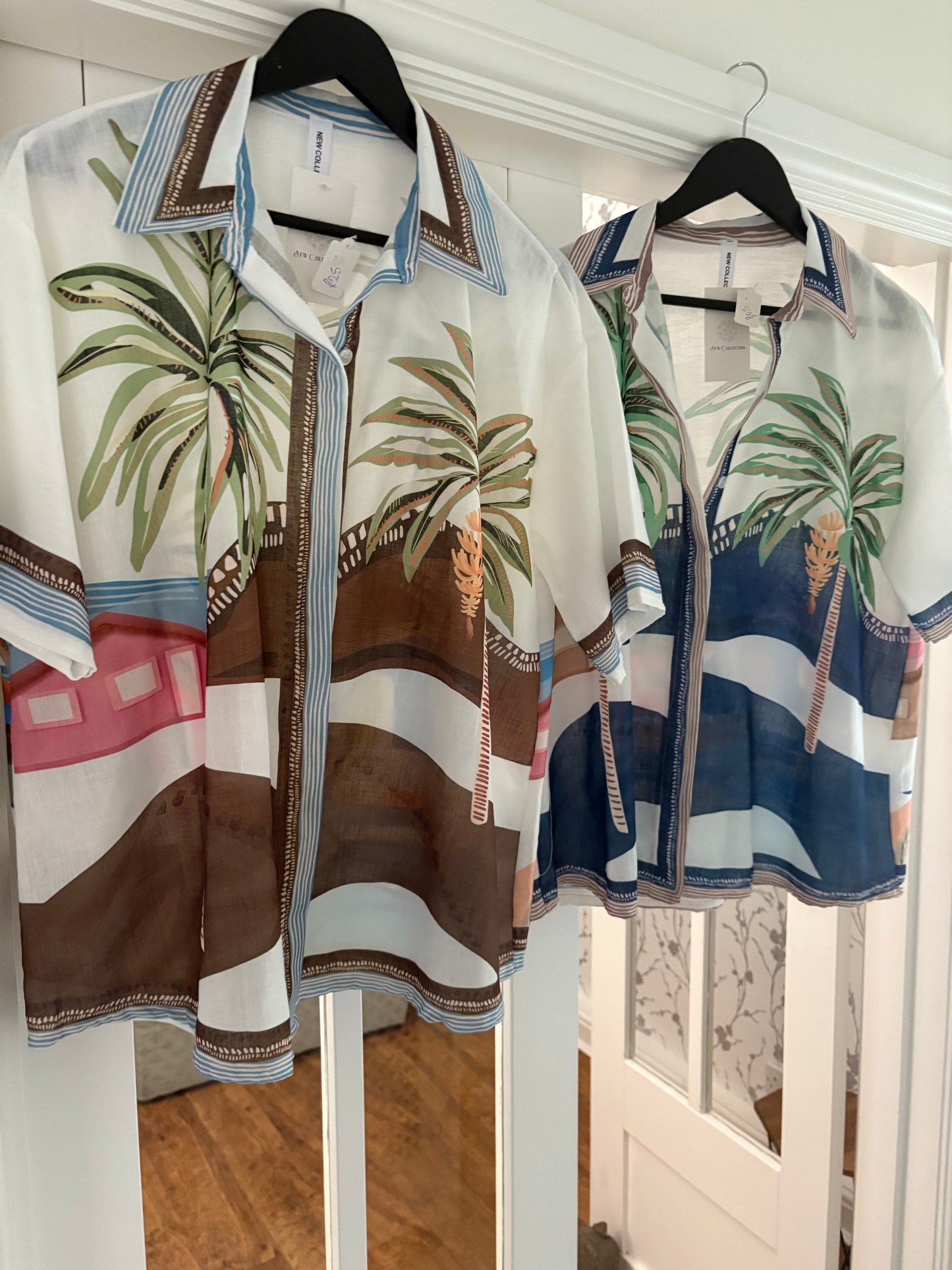 Tropical Print, Short Sleeve Shirt