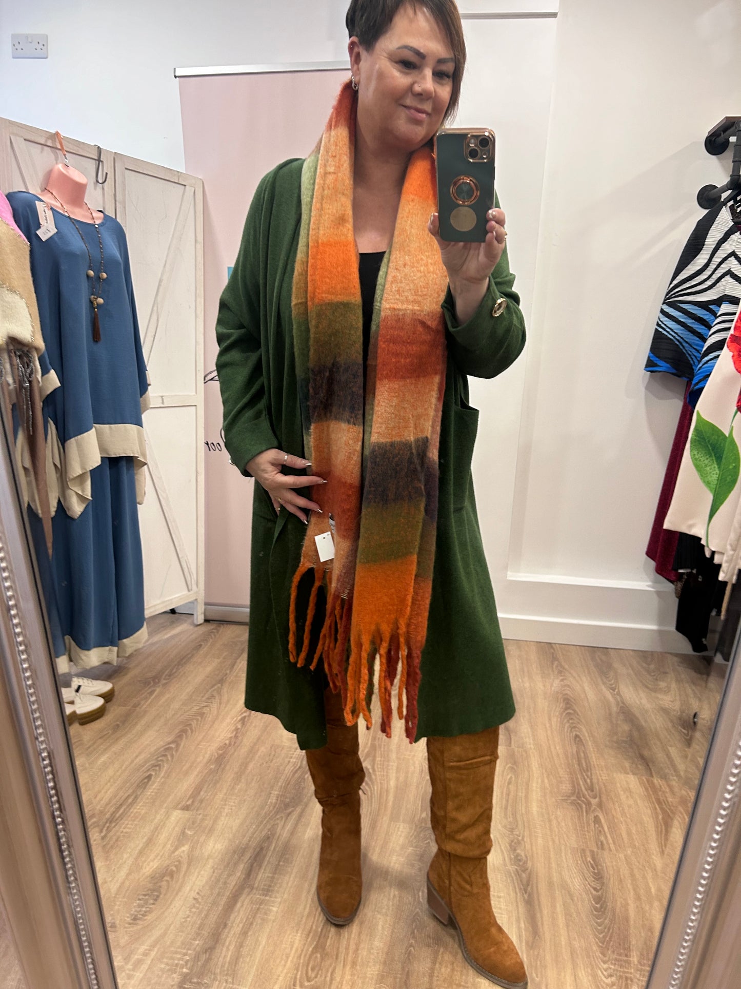 Blanket Style Woolly Scarves