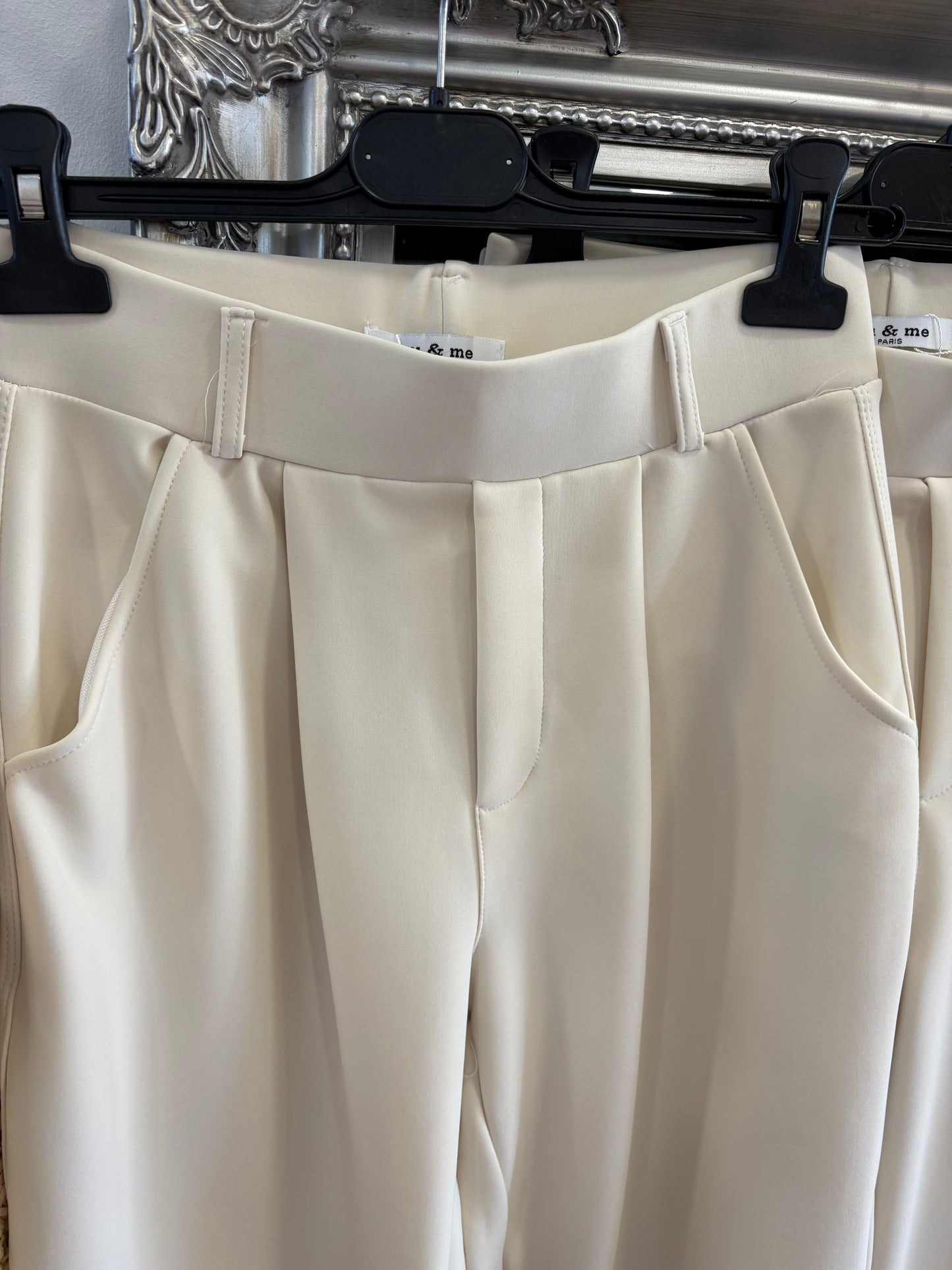 Wide Leg Scuba Stretch Trouser