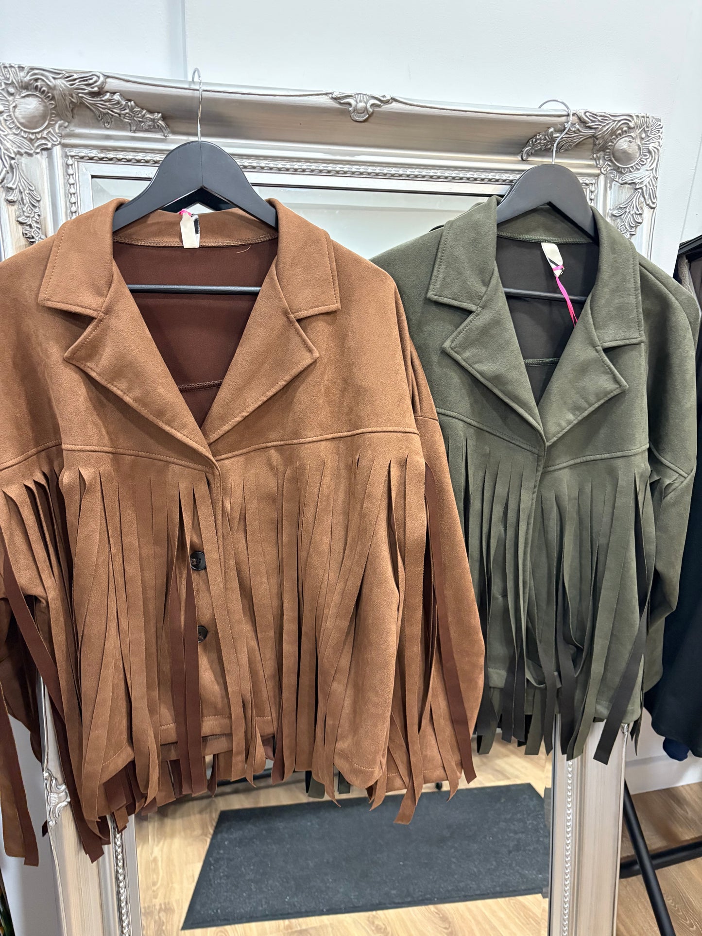 Fringed Suedette Jacket