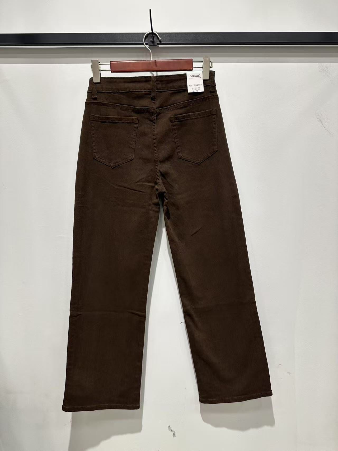 Chocolate Brown, wide leg jeans