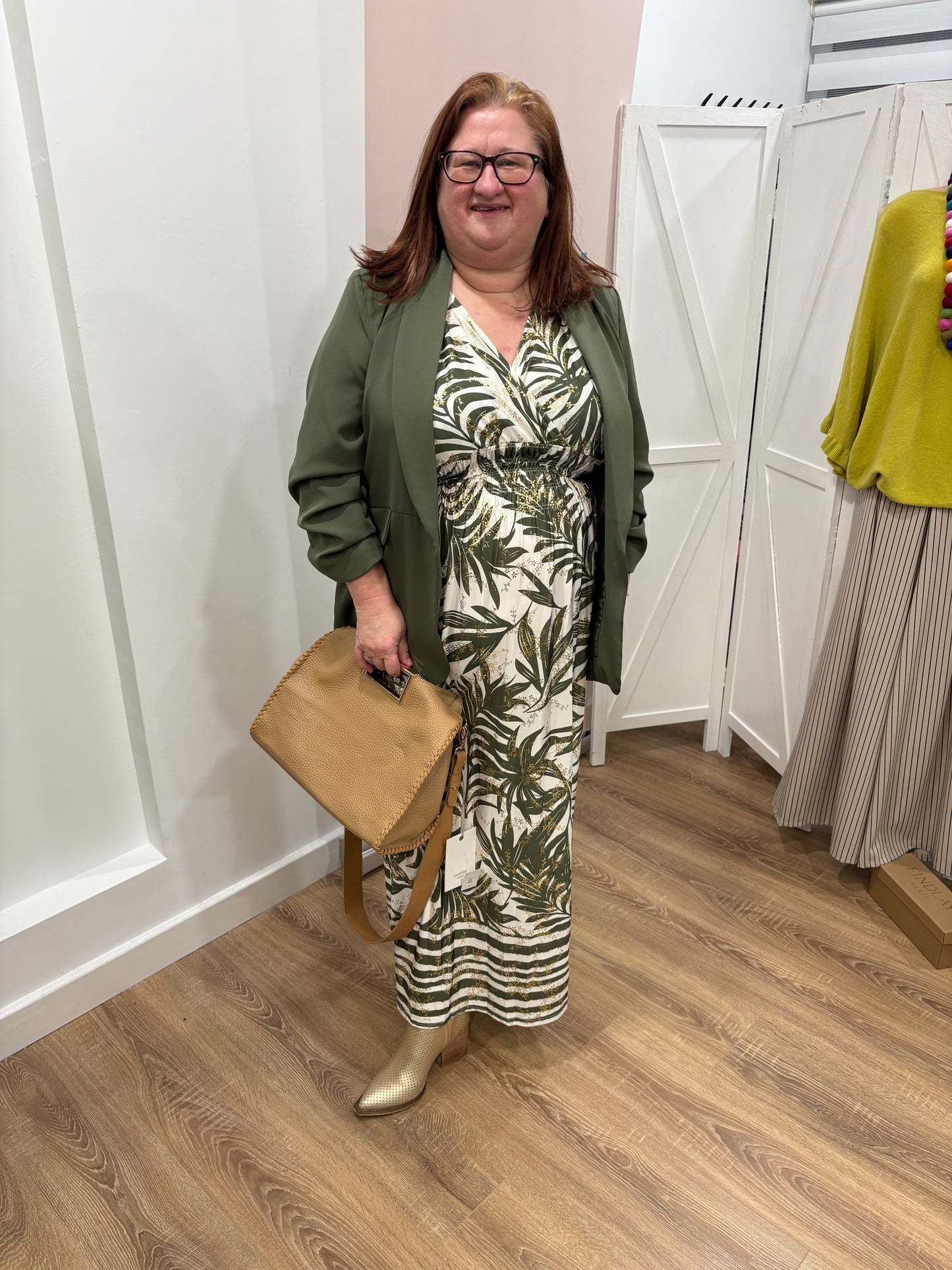 Ruched Sleeve Blazer