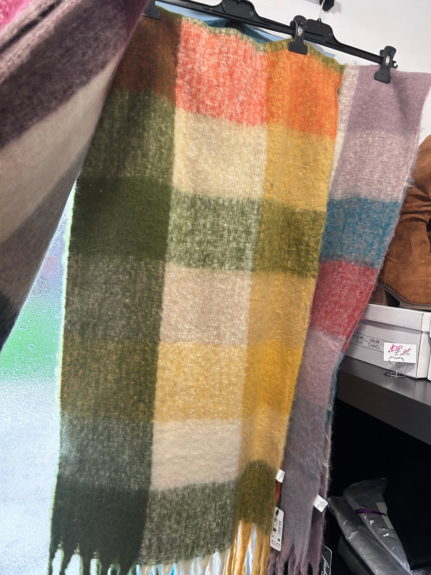 Blanket Style Woolly Scarves