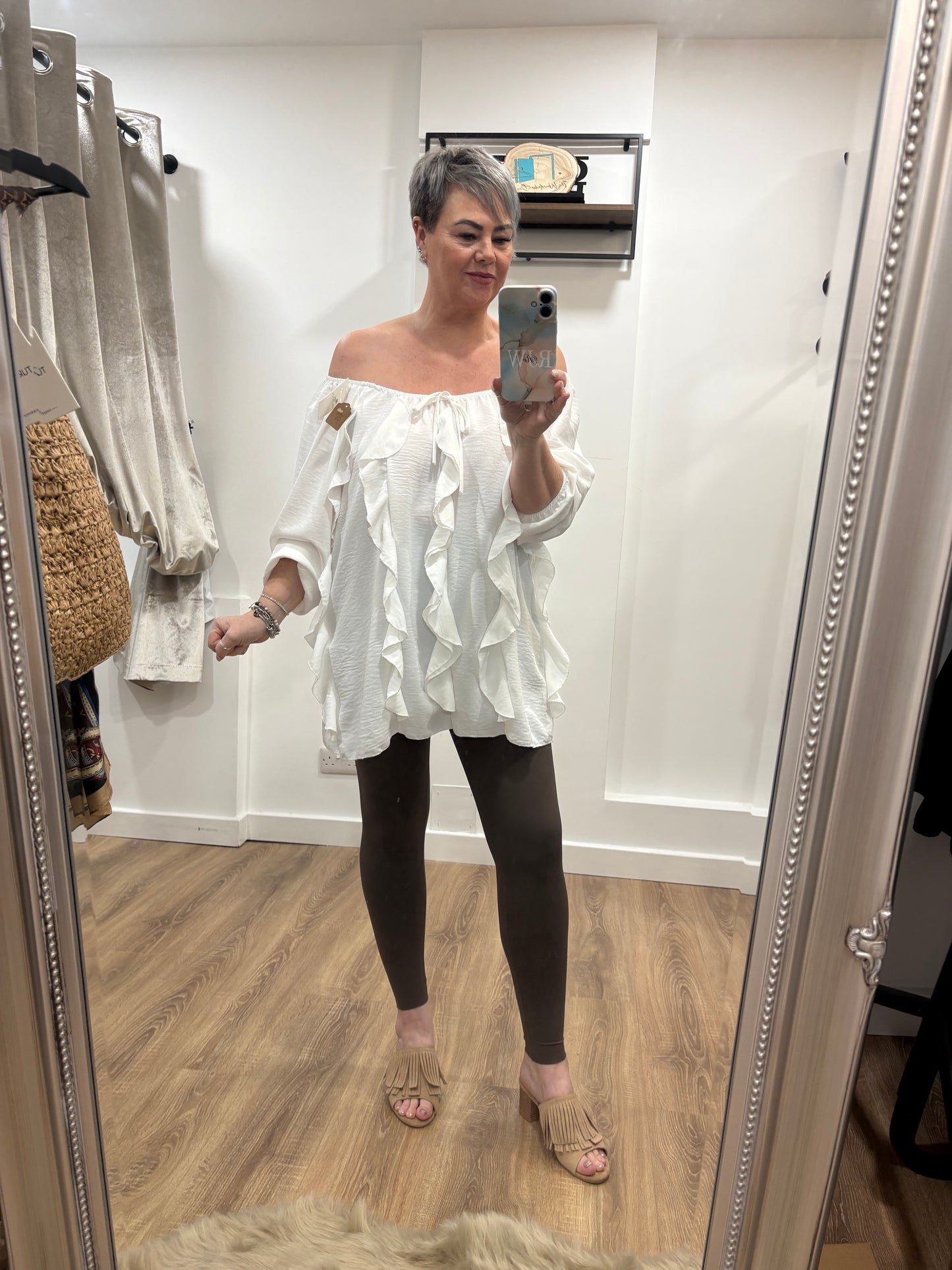 Vertical Frill Blouse