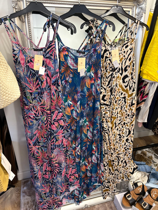 Slinky, Strappy, Stretch Midaxi Dress