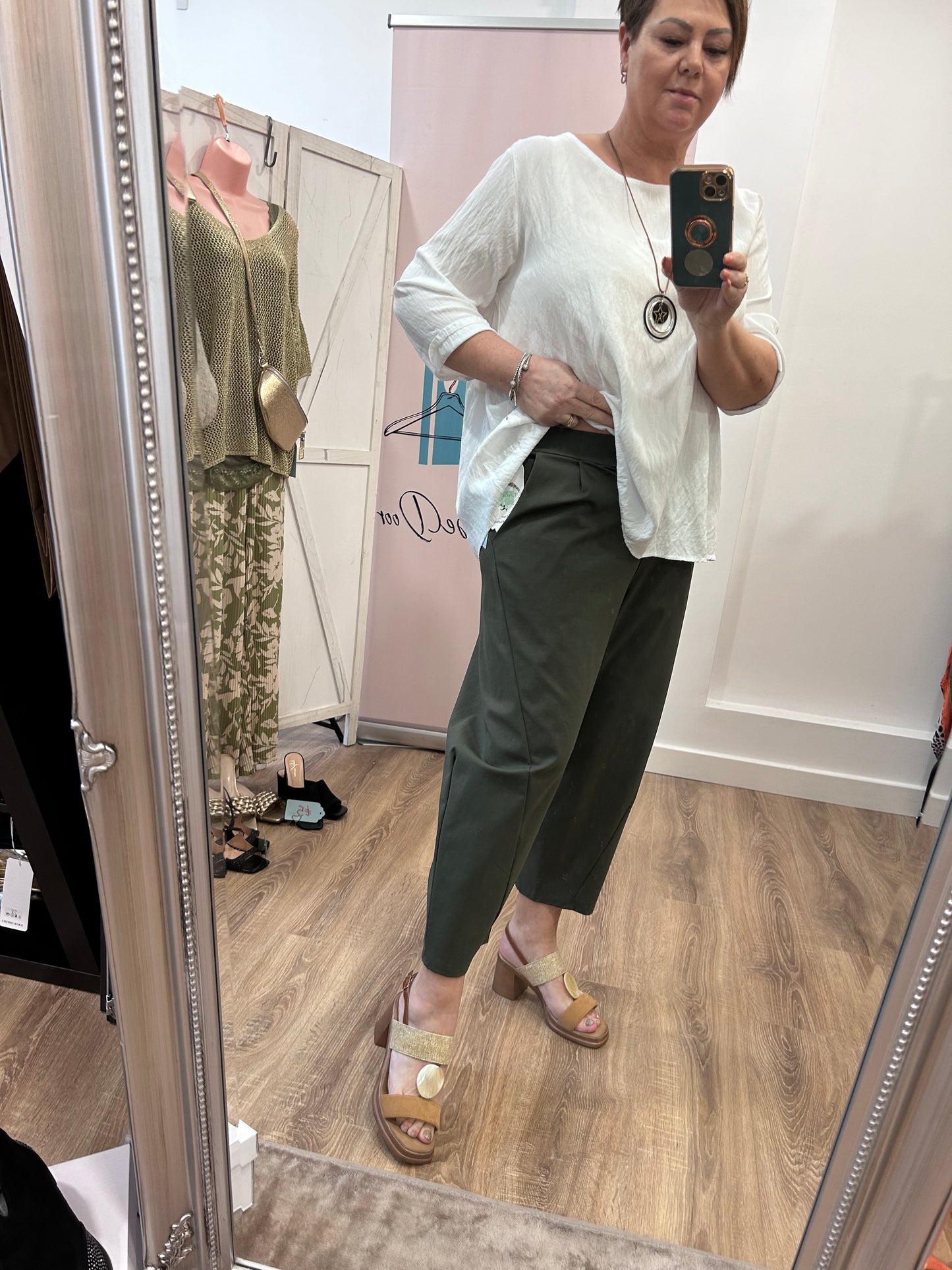 Stretch Tapered Trousers