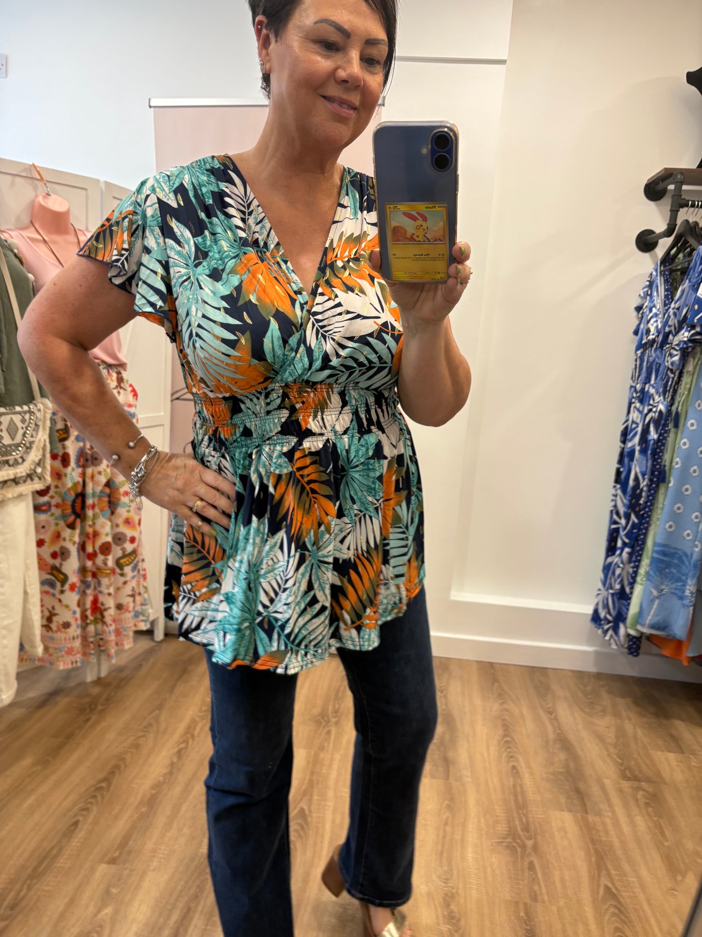 Slinky, Stretchy Wrap Tops