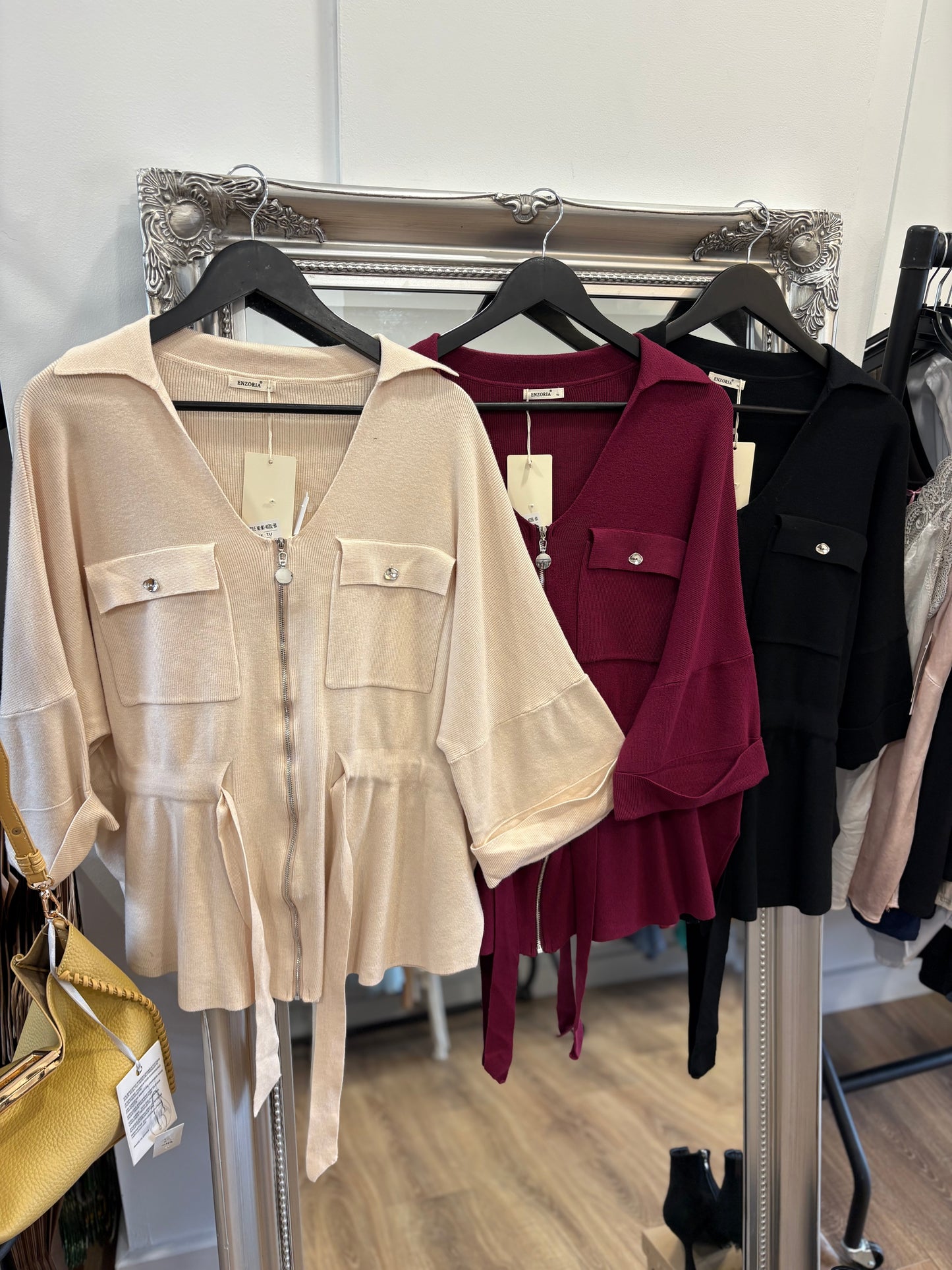 Zip-up Knitted Jacket