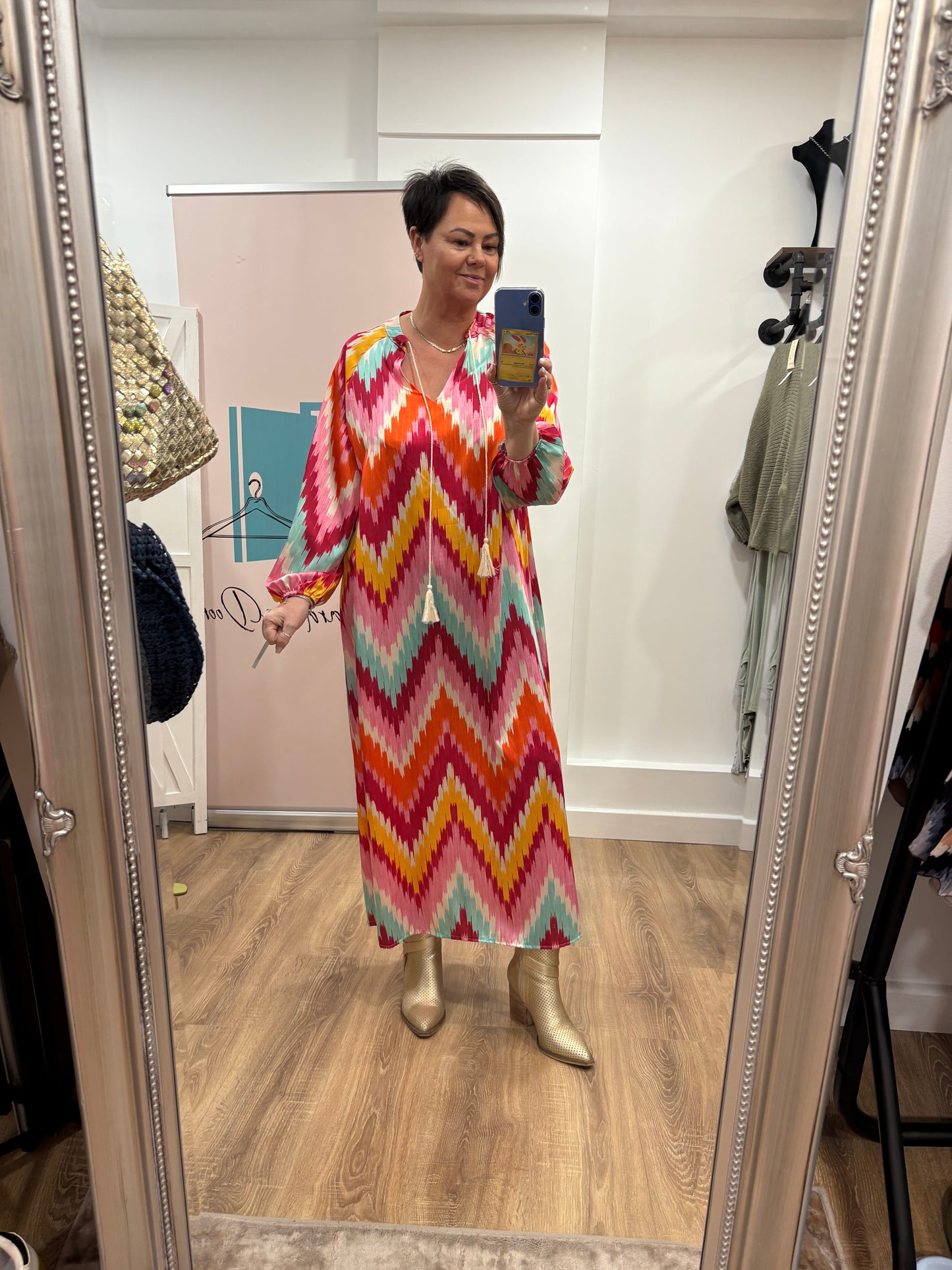 Zig Zag Maxi Dress.