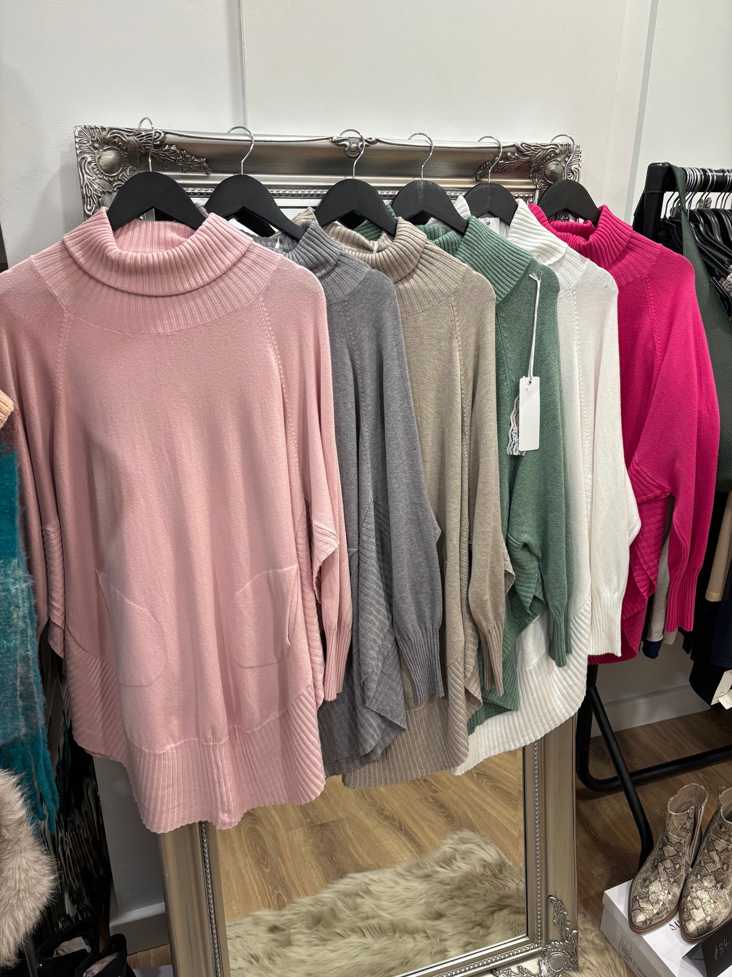 Cape Style, Roll Neck Jumper