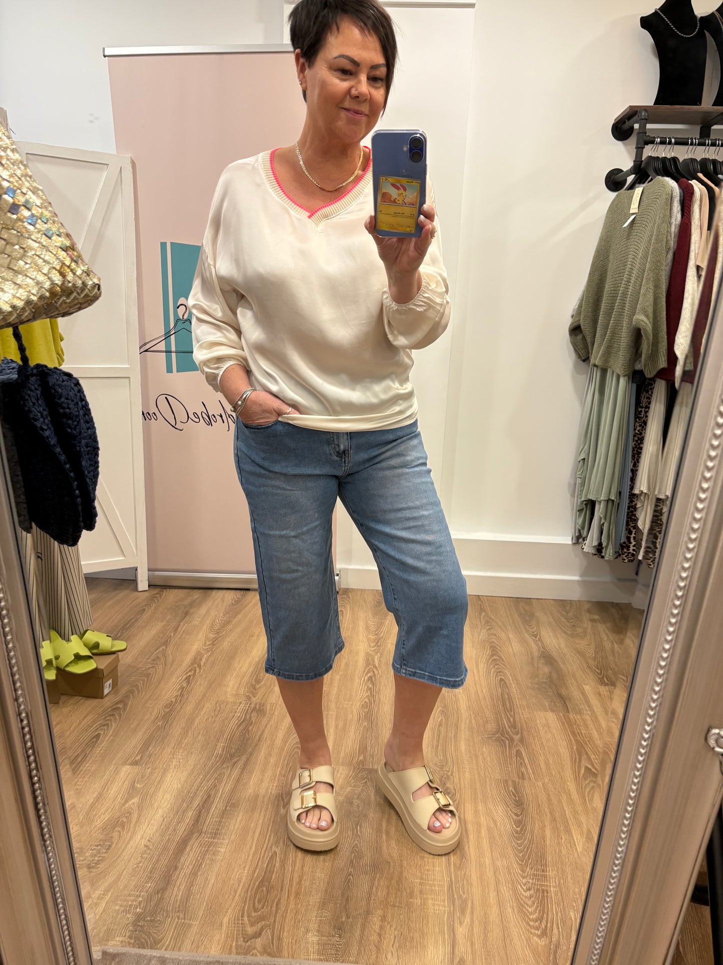 Sporty Silk Top