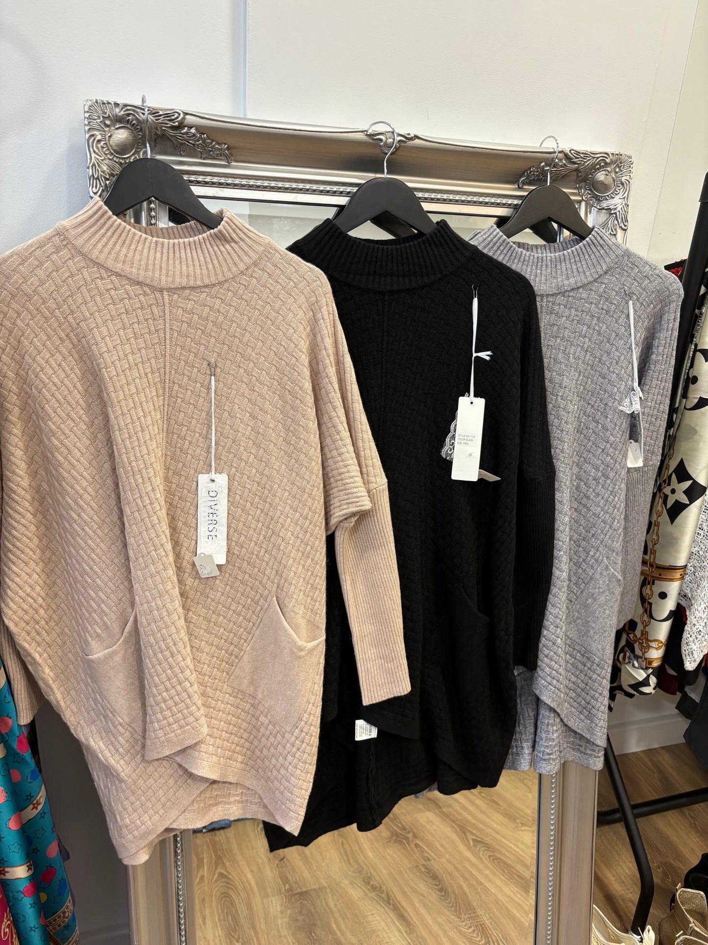 Woven Texture, Pocket Jumper