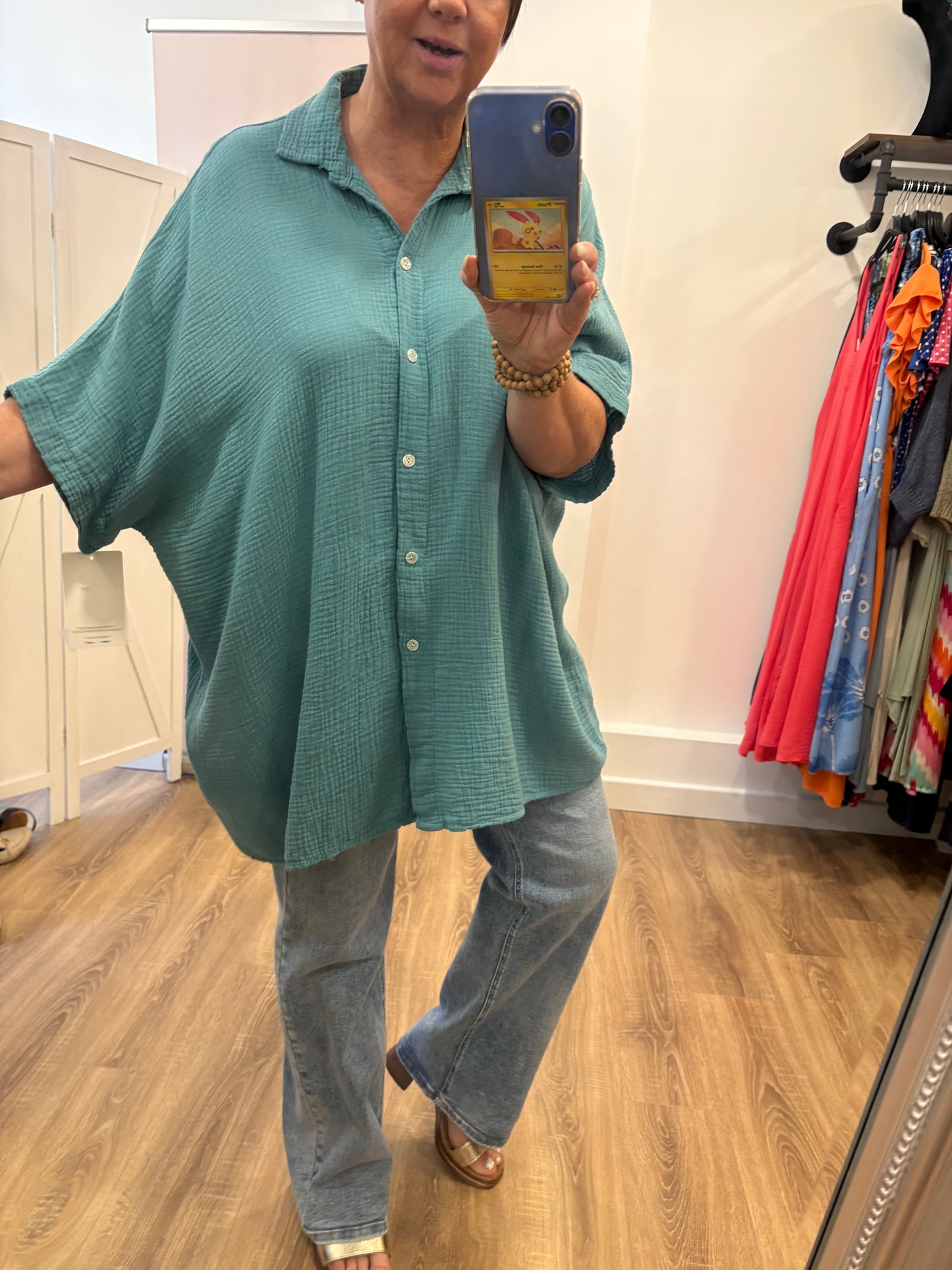 Oversized Cheesecloth Shirt