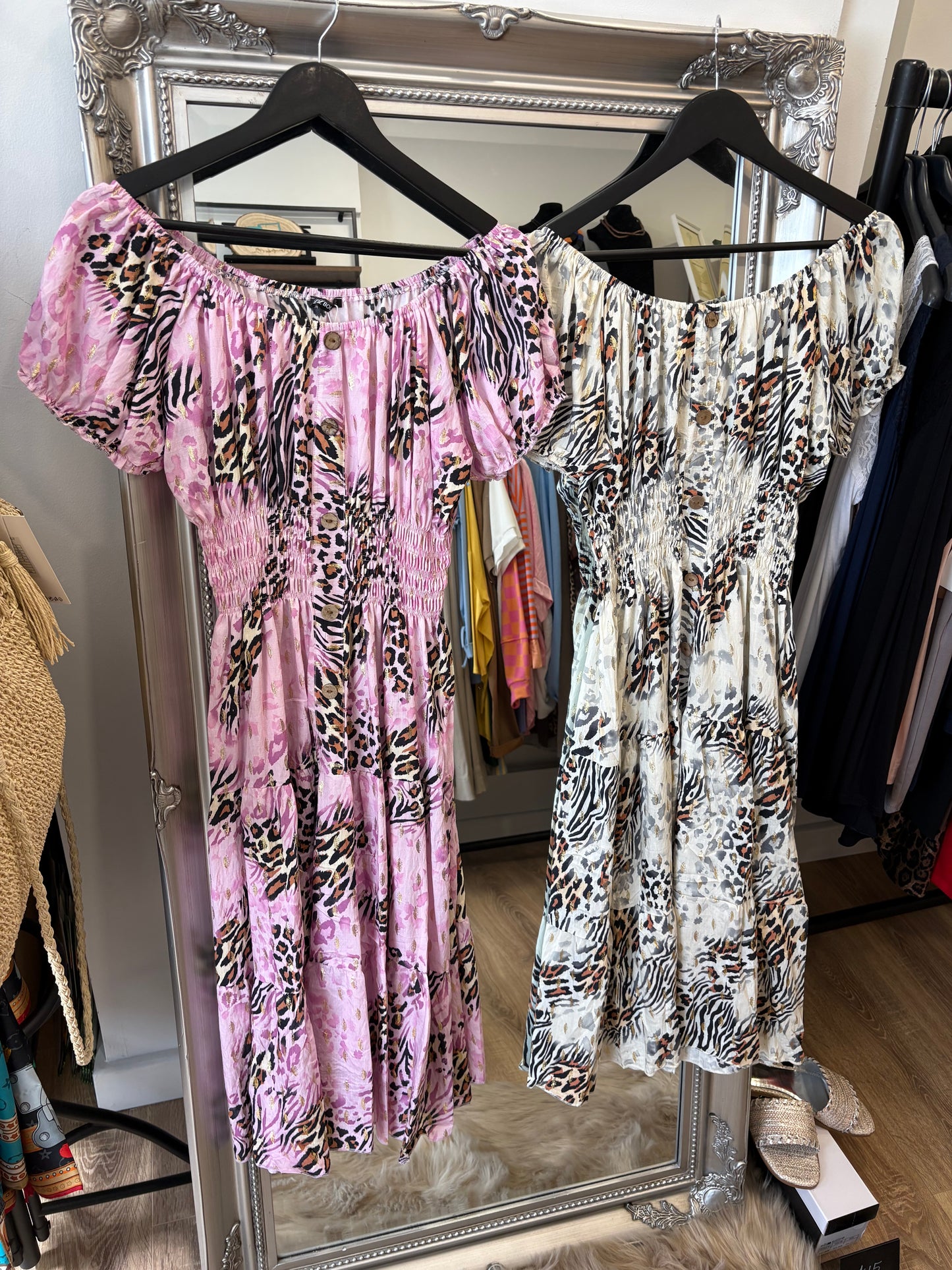 Animal Print Midi Dress