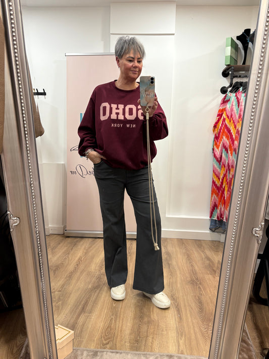 Soho Gathered Hem Sweat