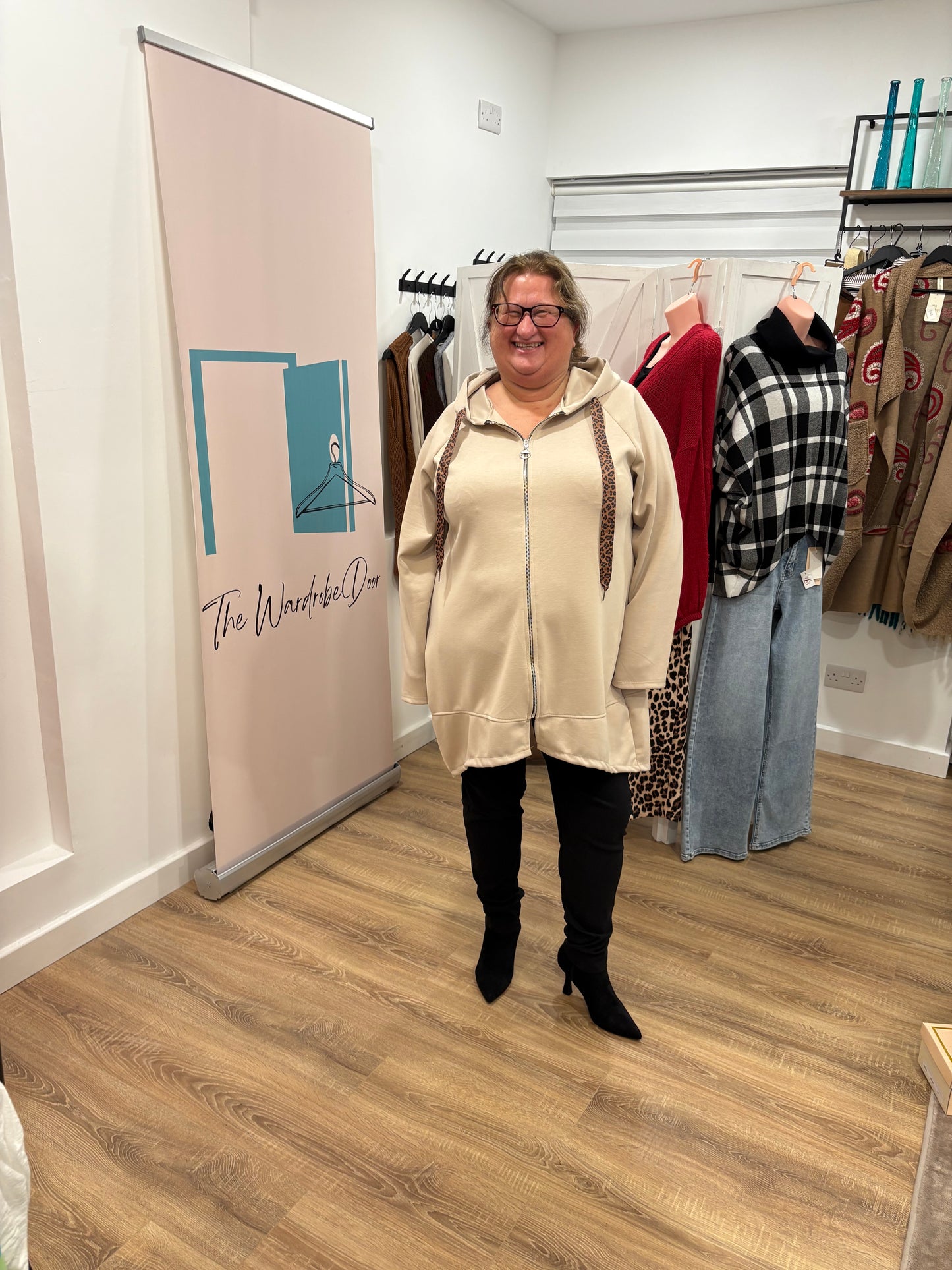 Zip-up Hooded Sweatshirt Jacket