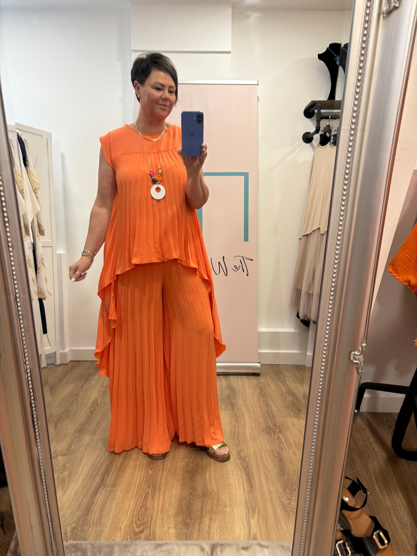 Pleated Trouser Set