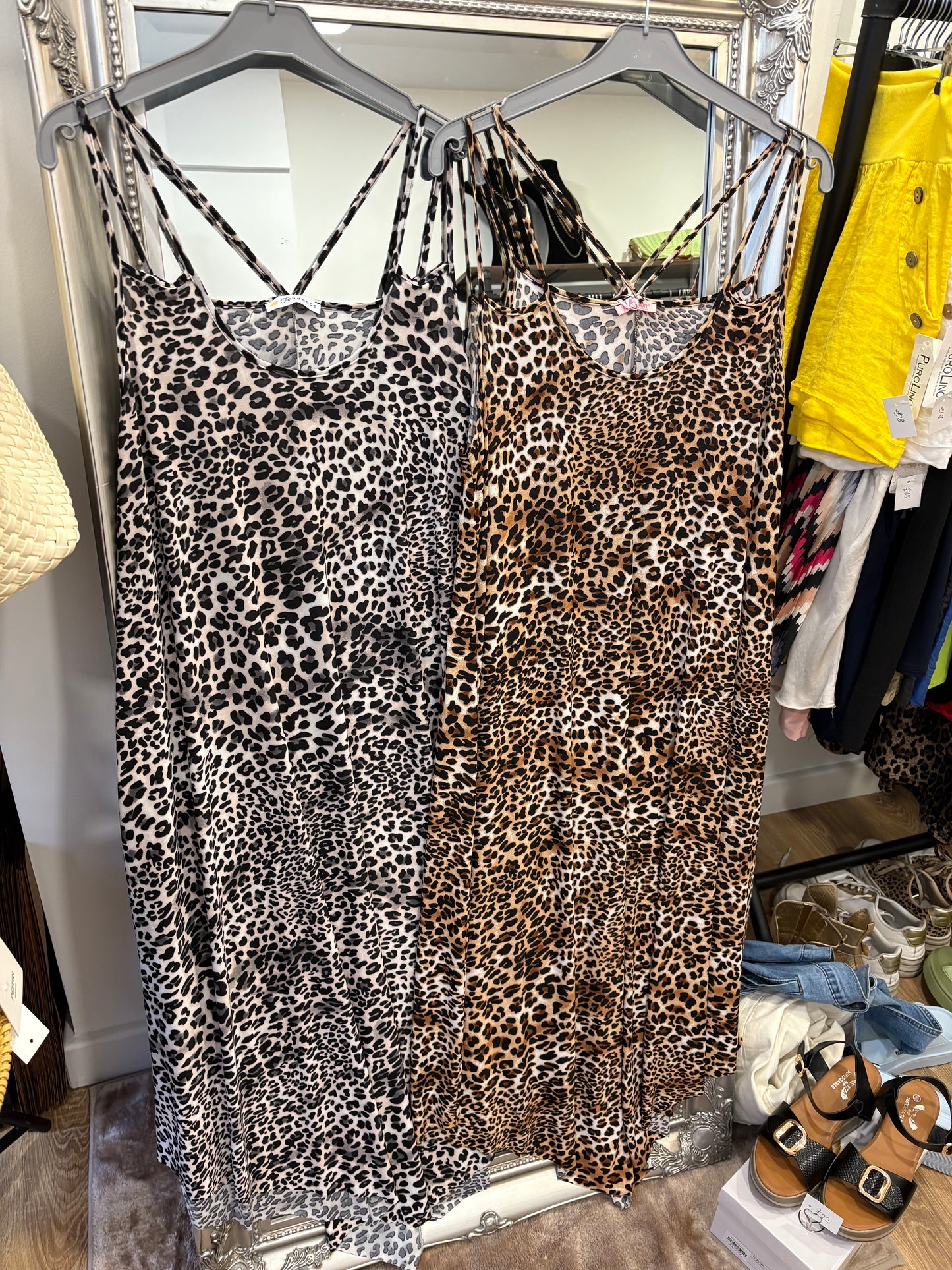 Slinky, Strappy, Stretch Midaxi Dress