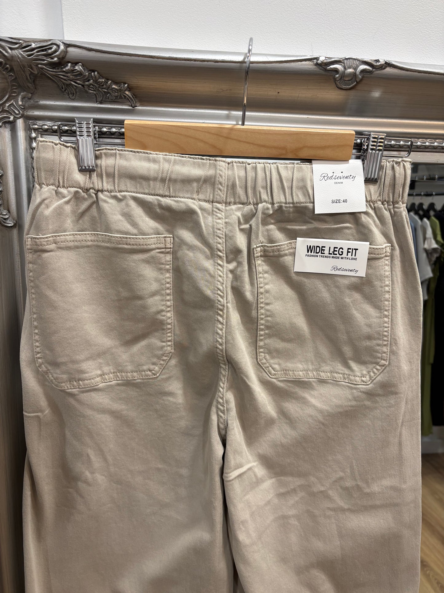 Wide Leg, Drawstring Pants