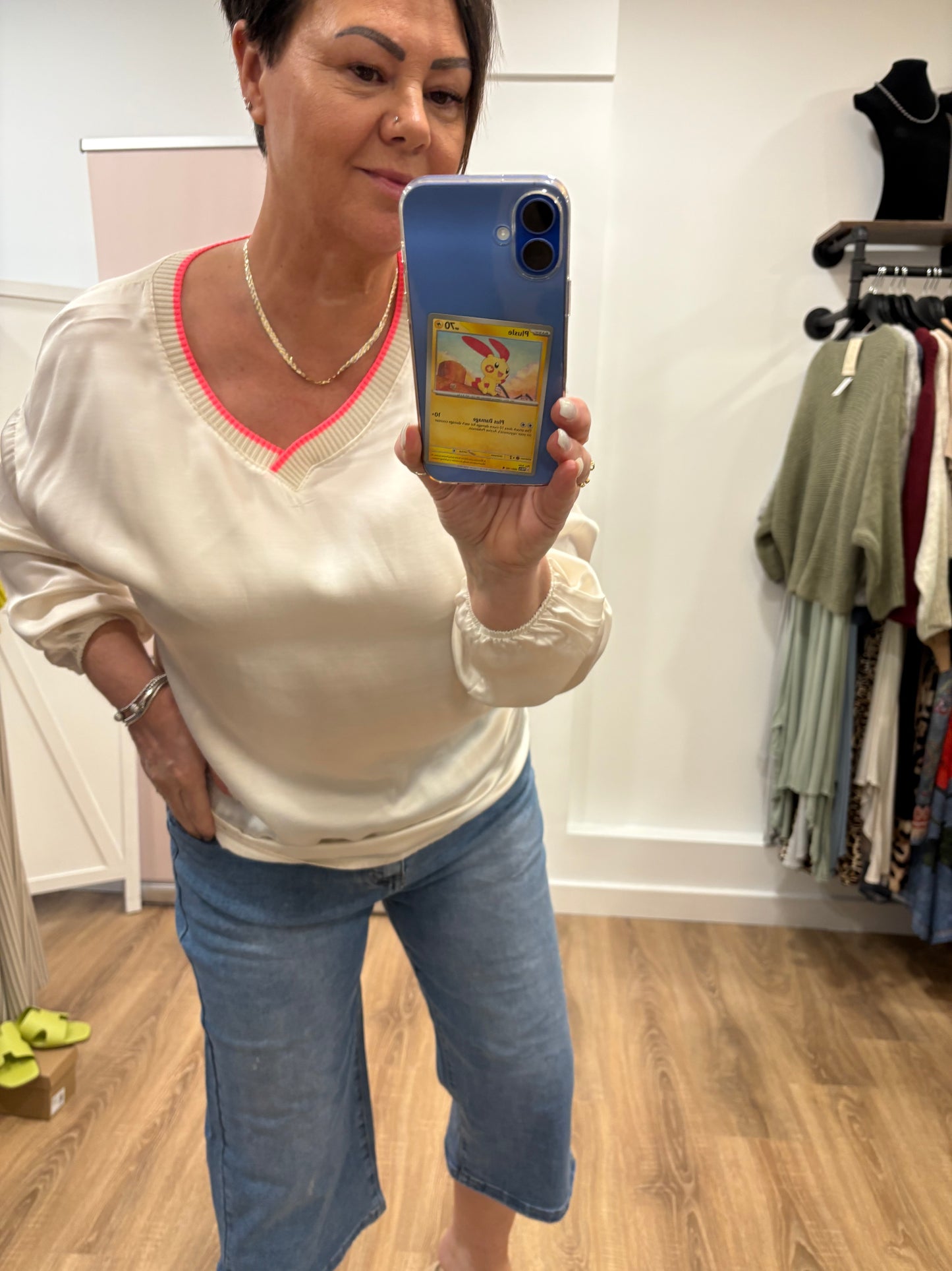 Sporty Silk Top