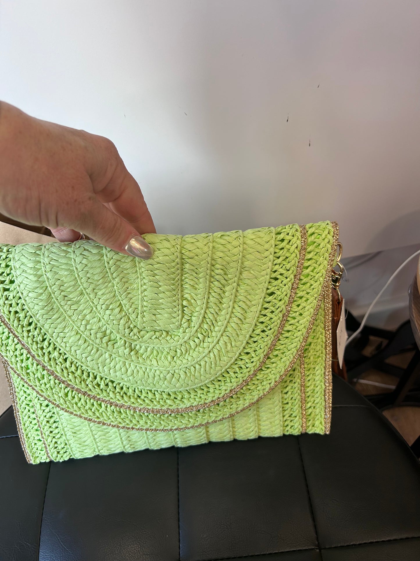 Rattan Clutch Bag