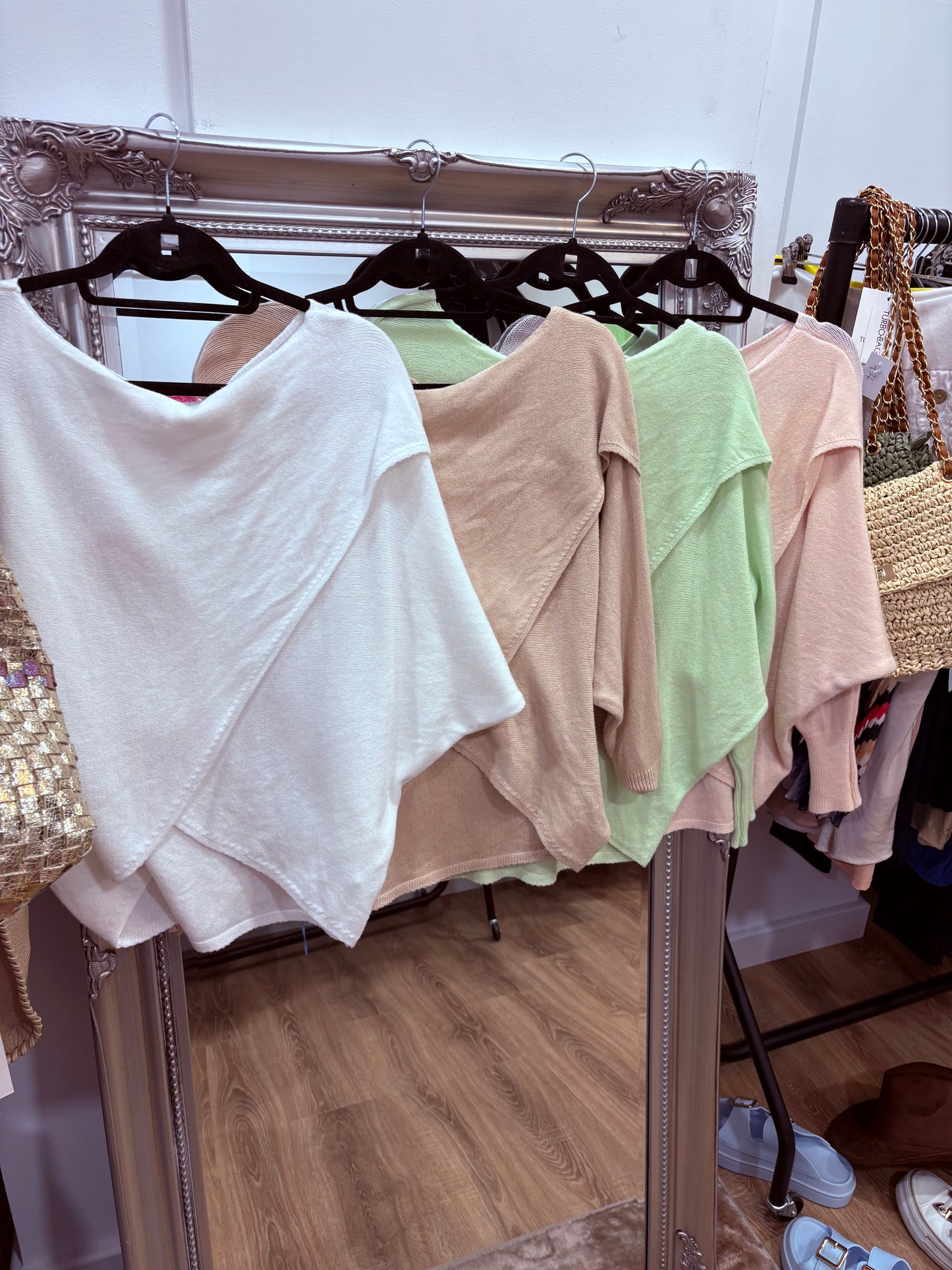 Soft Knit Wrap Front Jumper