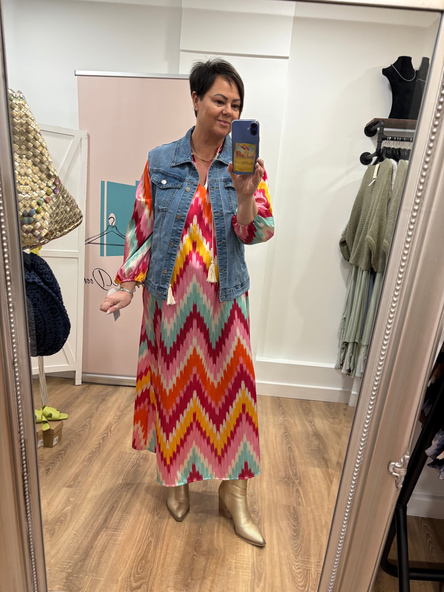 Zig Zag Maxi Dress.
