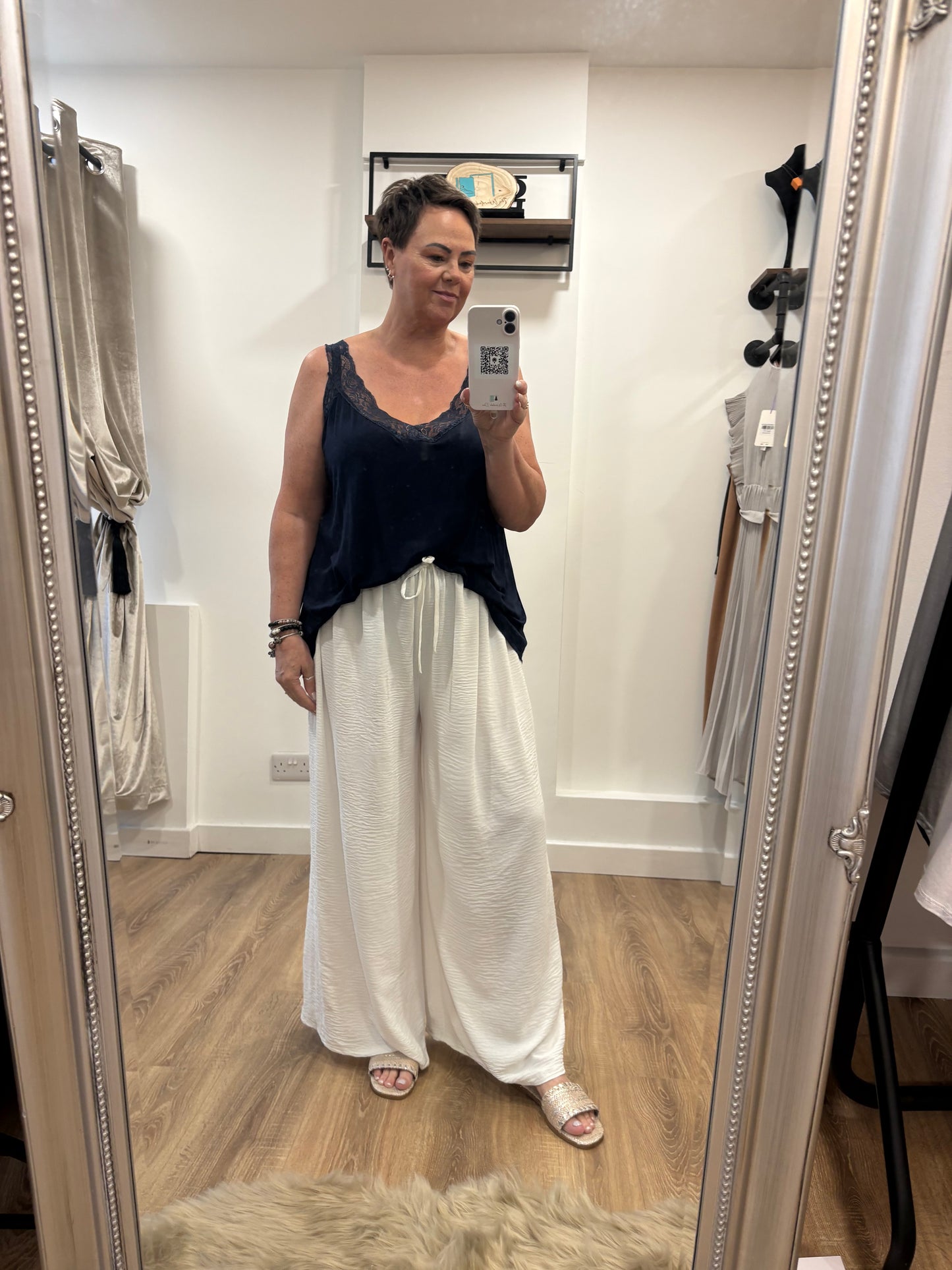 Relaxed Fit Trouser Suit - White