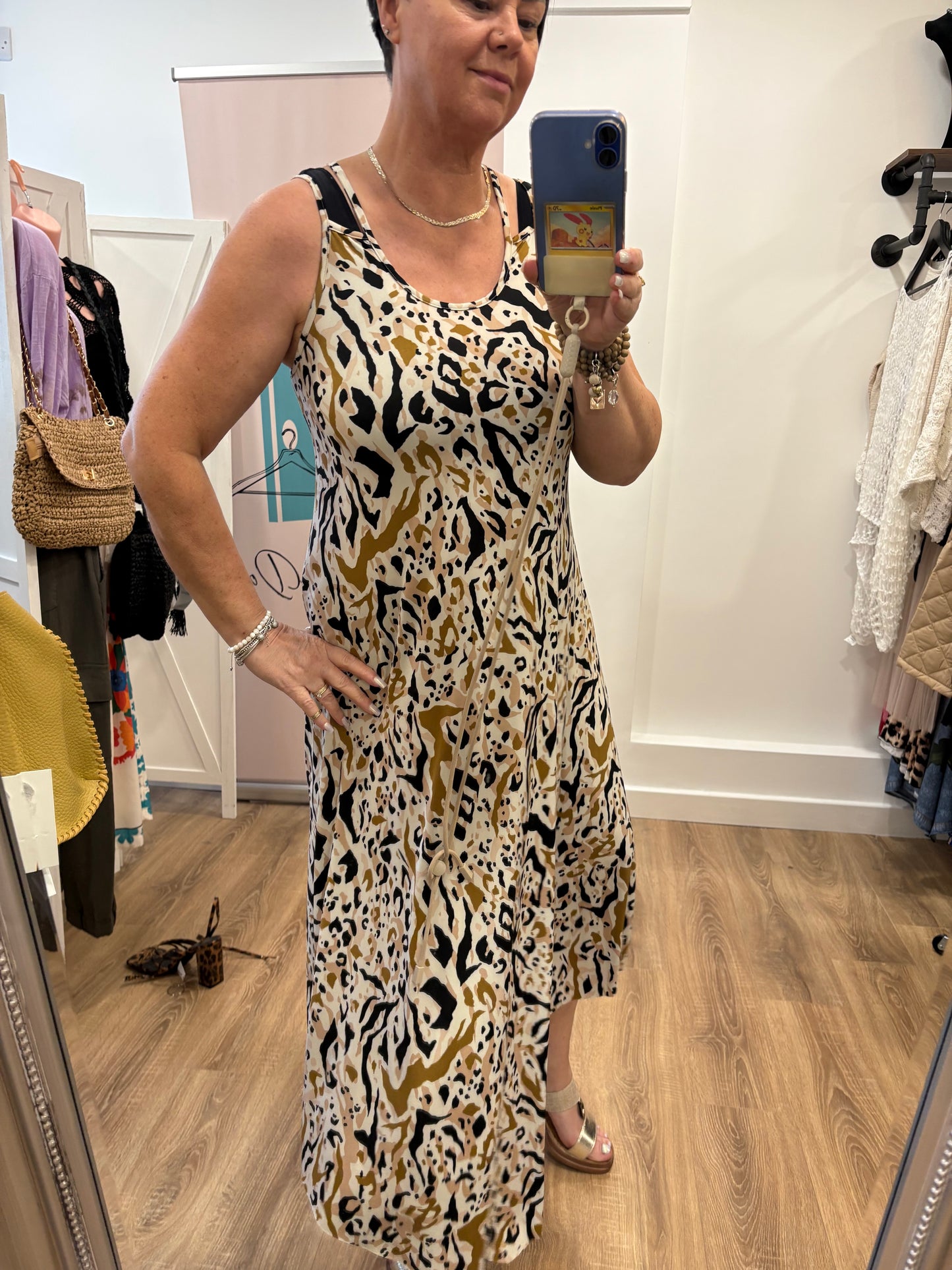 Slinky, Strappy, Stretch Midaxi Dress