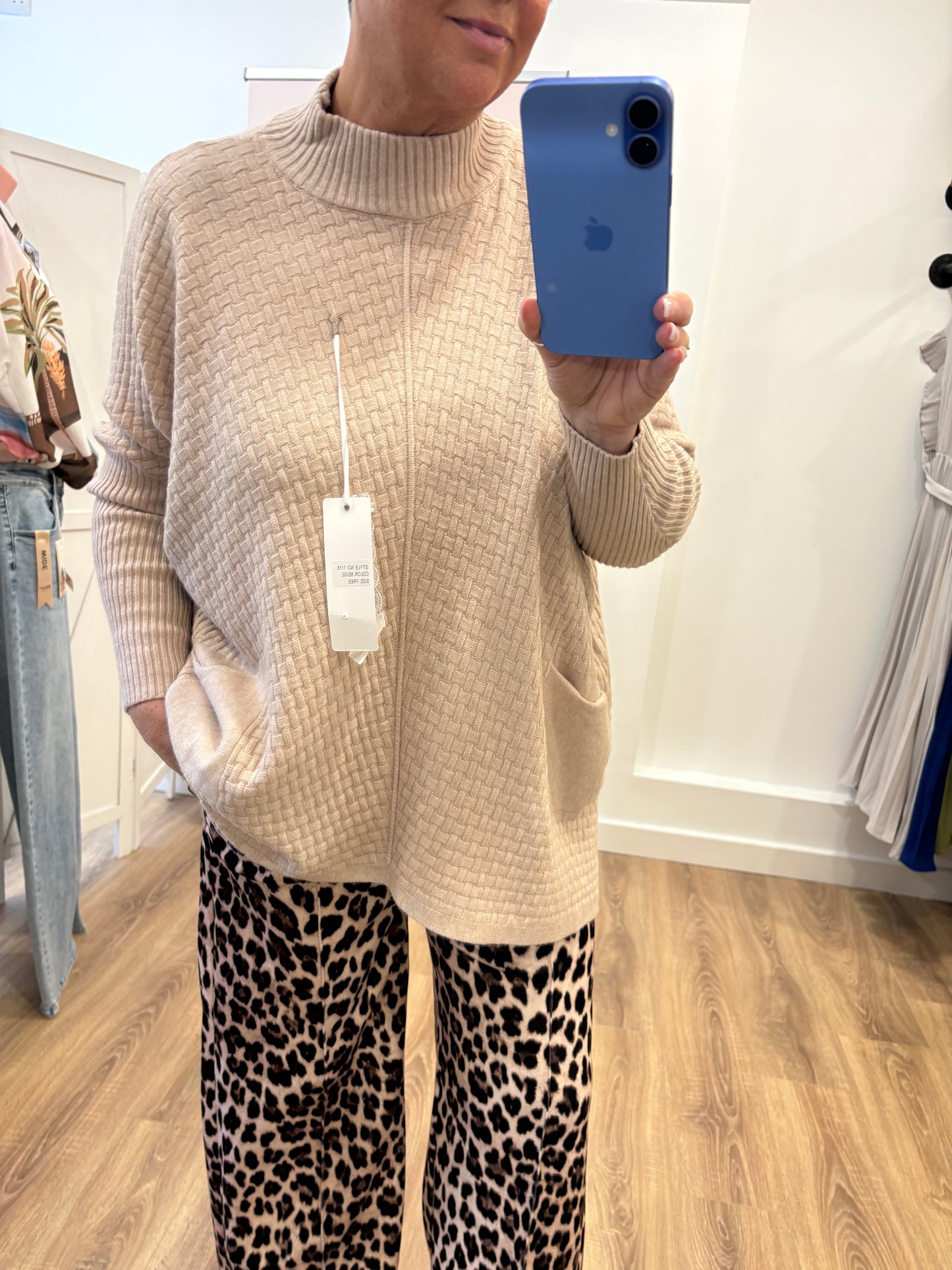 Animal print, Smart, Wide Leg Joggers.
