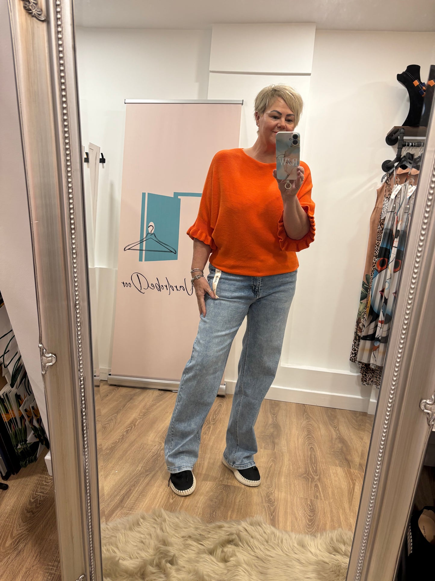 Frill Sleeve Soft Knit Jumper