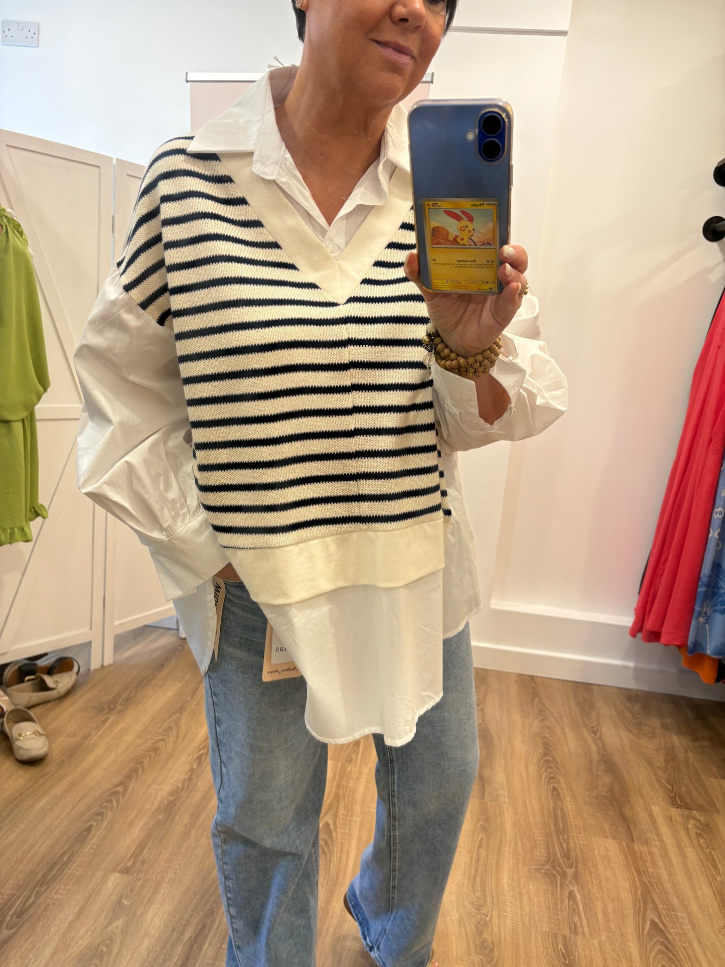 Oversized Shirt Tank Top