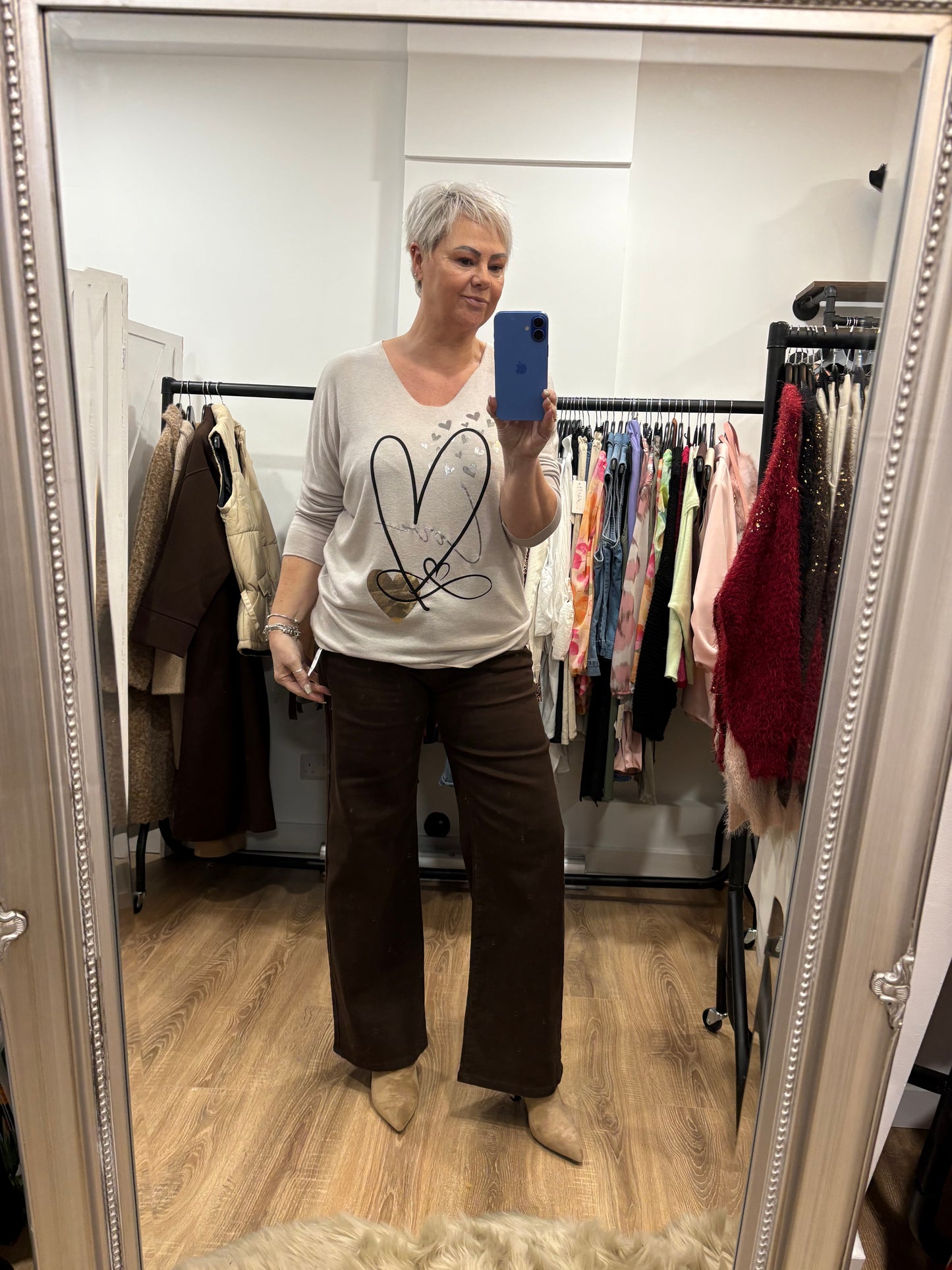 Lightweight Knit with Foil Design