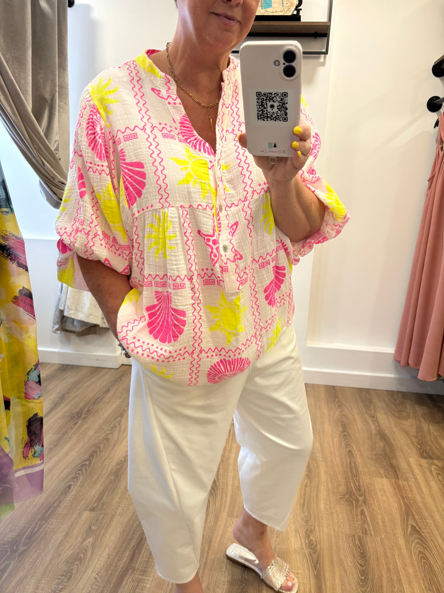 Cheesecloth Seaside Smock Shirt
