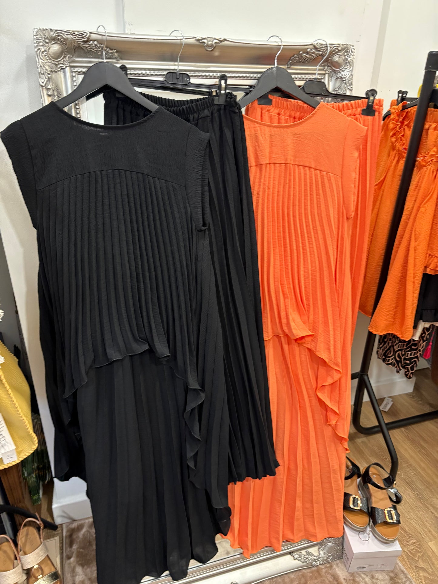 Pleated Trouser Set