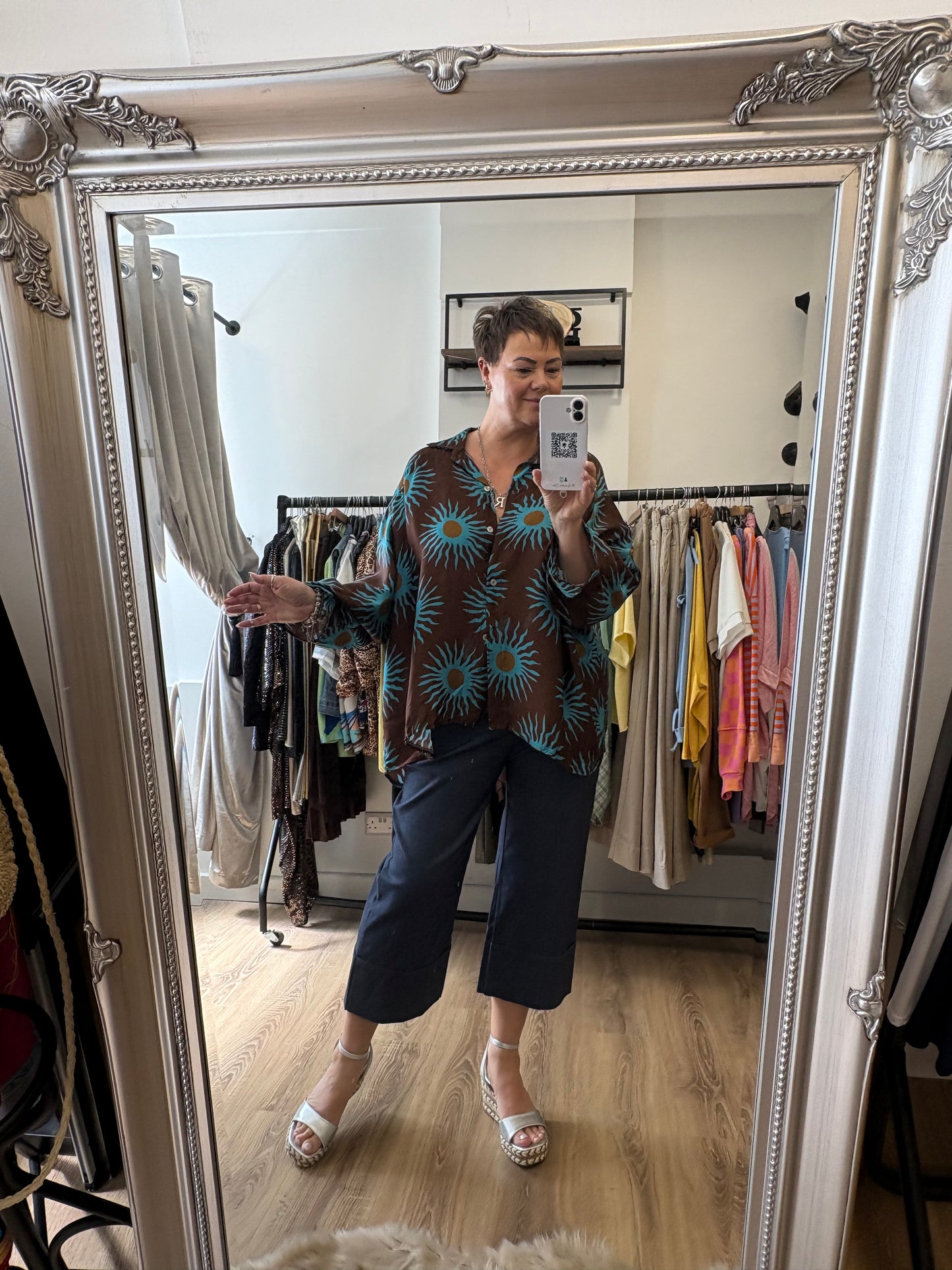 Sun Print, Oversized Shirt