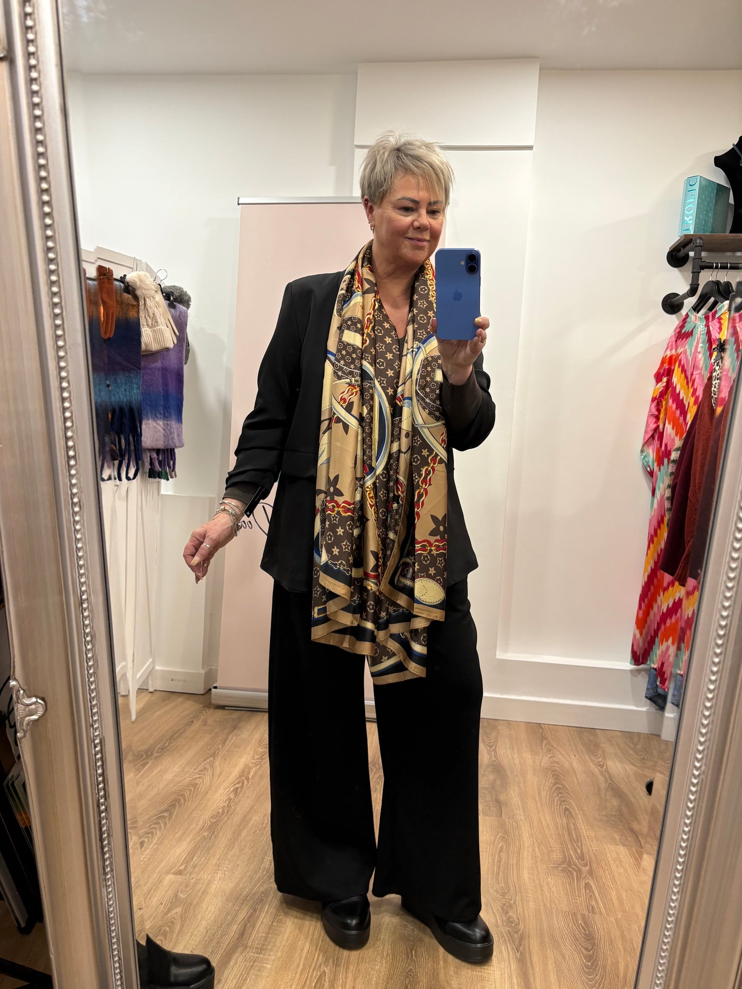 Ruched Sleeve Blazer