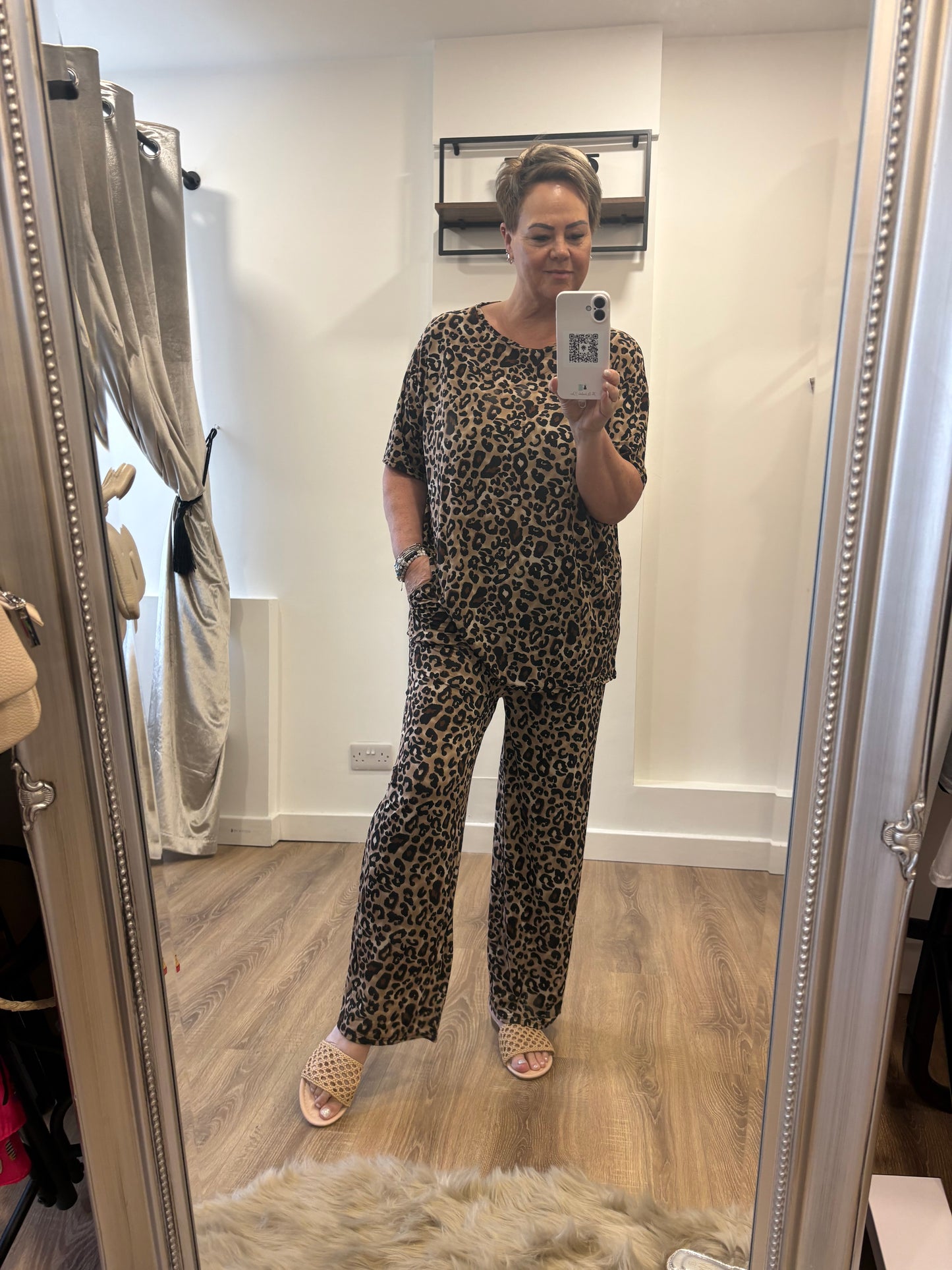 Slinky, Stretch Trouser Set - Animal