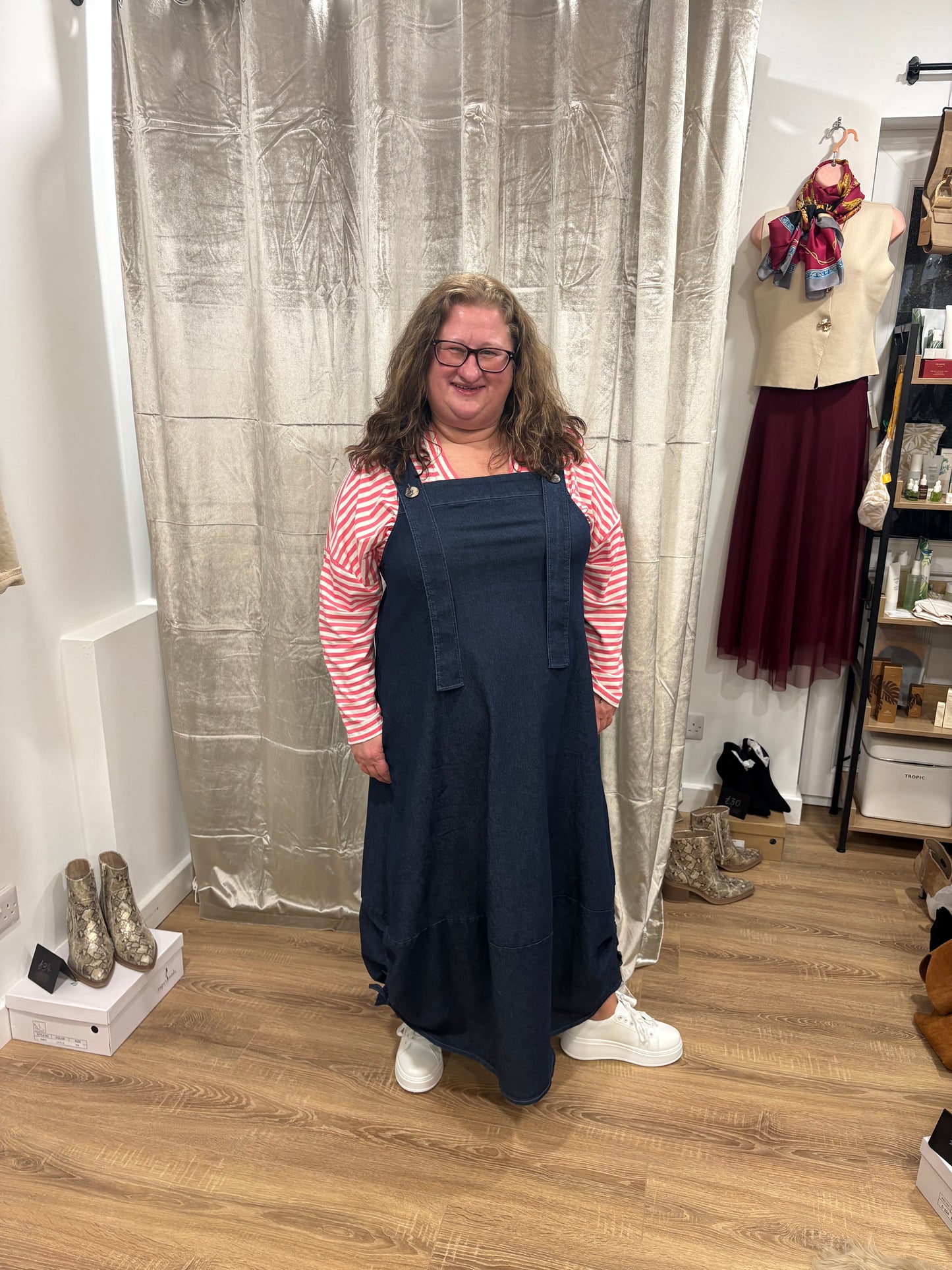 Dungaree Cocoon Dress