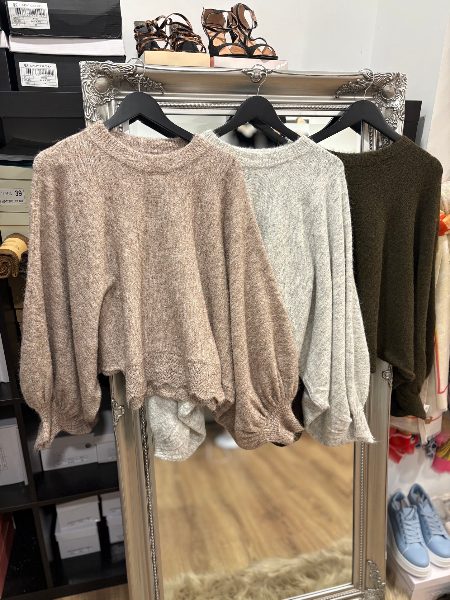 Batwing, Balloon Sleeve Jumper