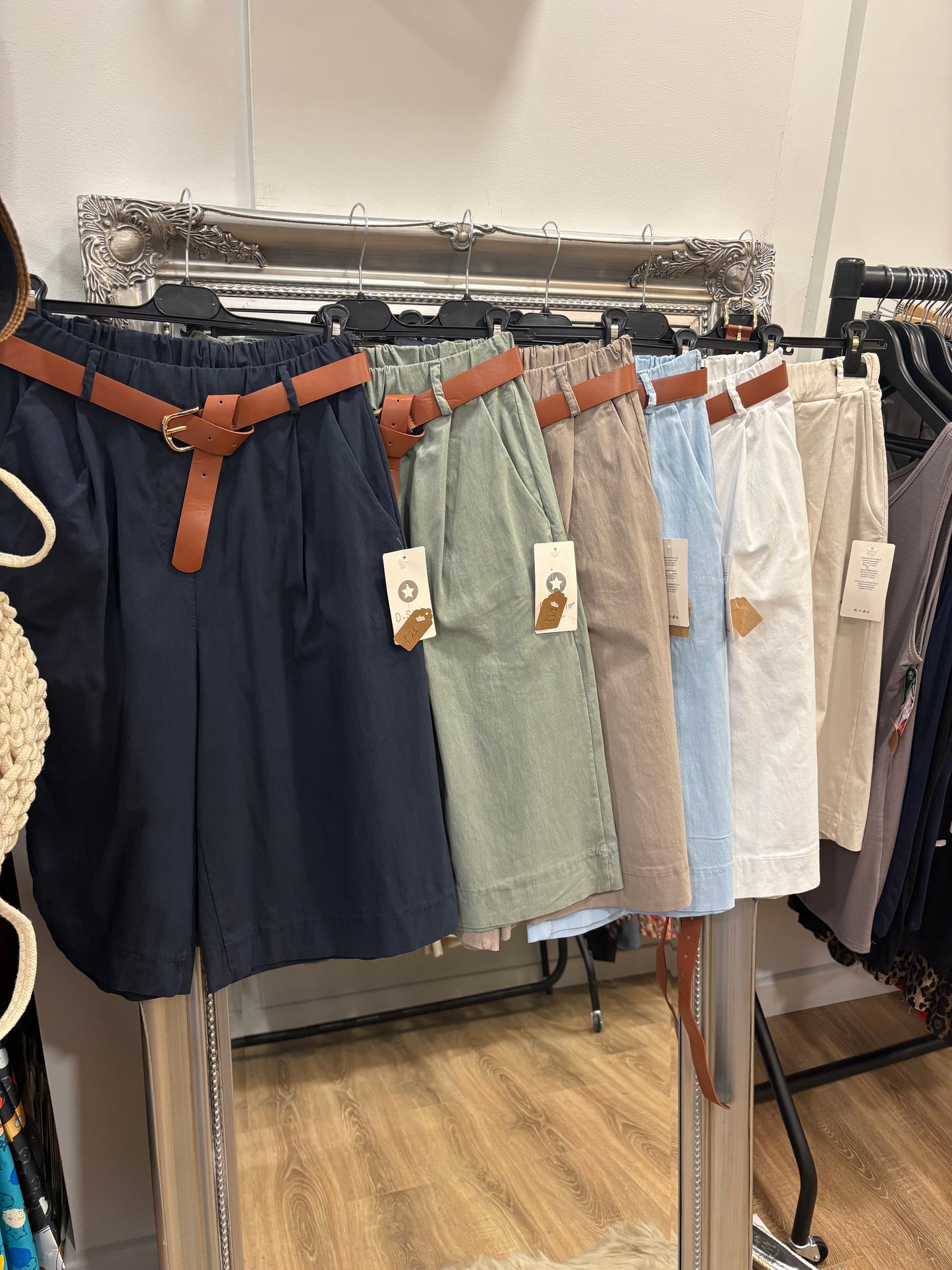 Belted Bermuda Shorts