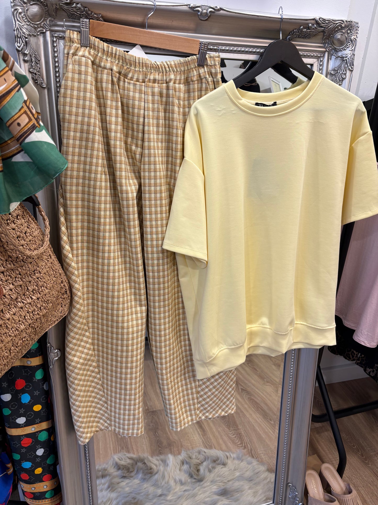 Plain, Short Sleeve Sweatshirt