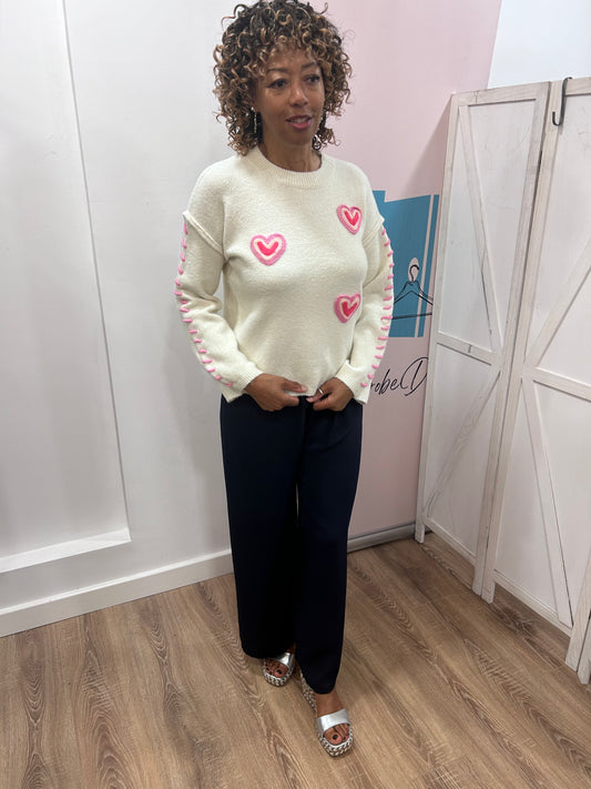 Heart Appliqué jumper