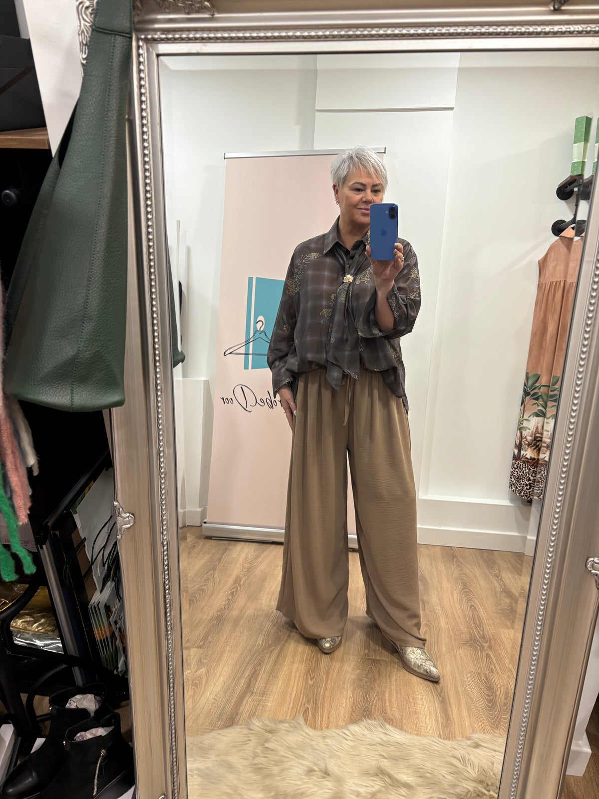 Brown, Snakeskin, Block Heel, Ankle Boot