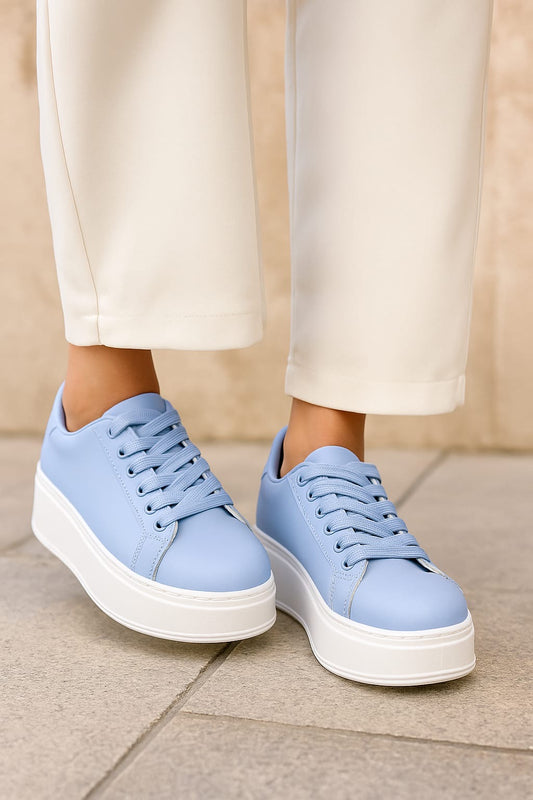 Baby Blue Platform Trainer