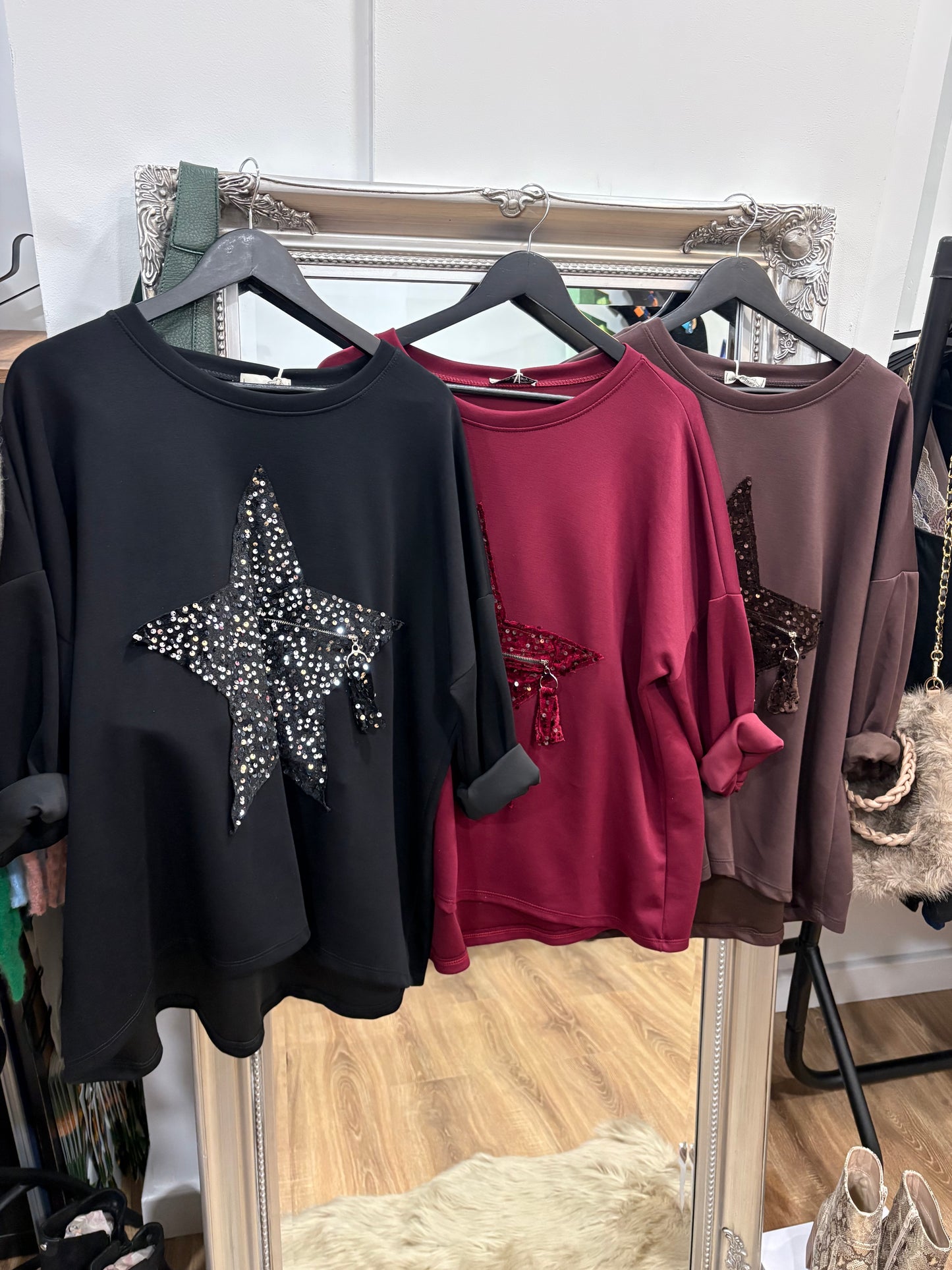 Sequin Design Sweatshirt