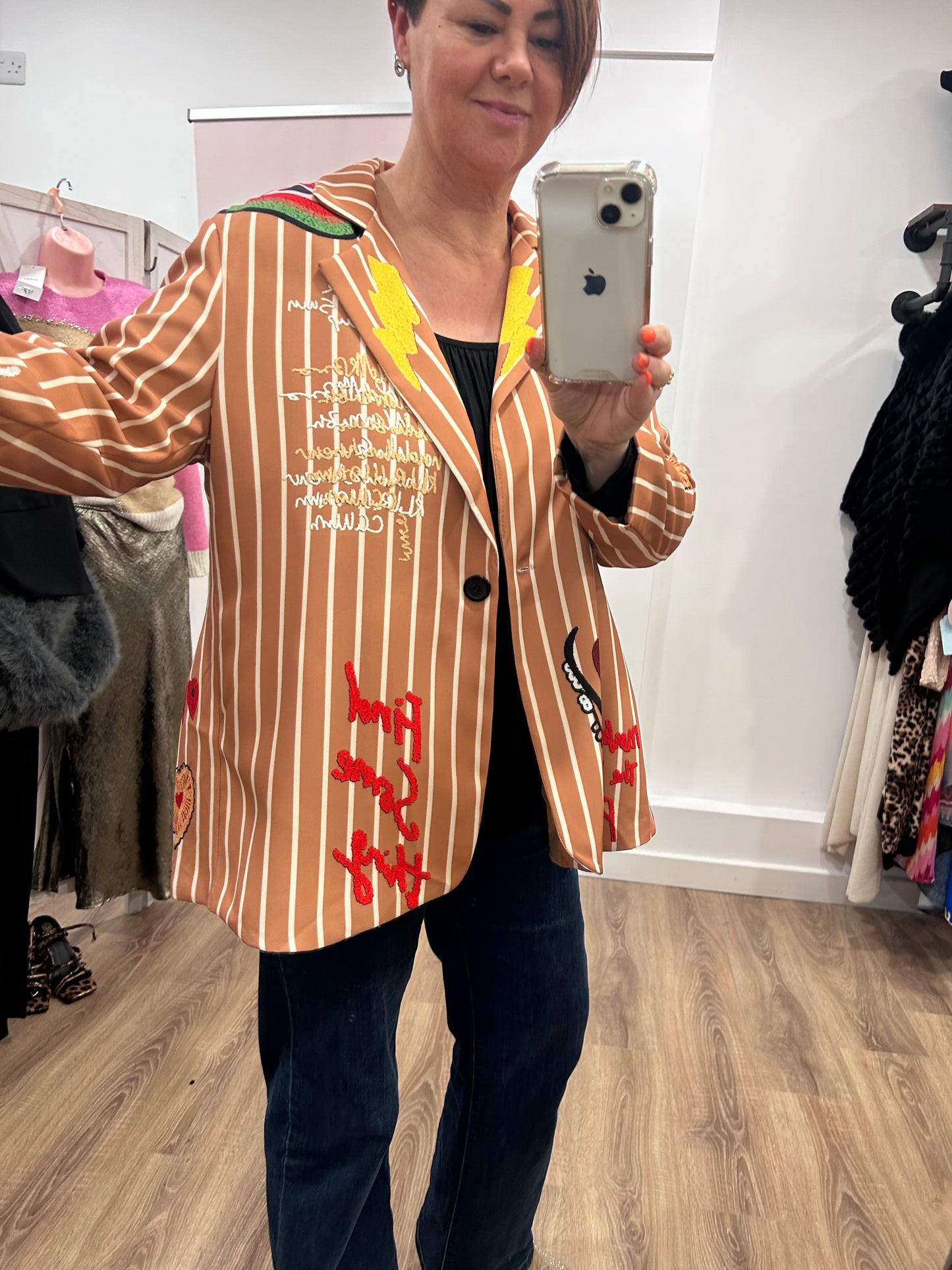 Funky Striped Blazer