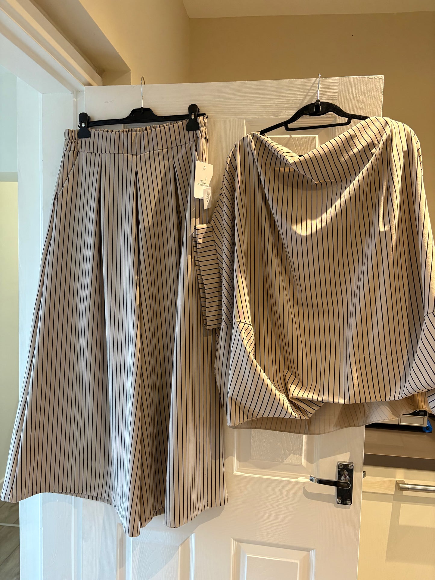 Pin Stripe Palazzo Trousers