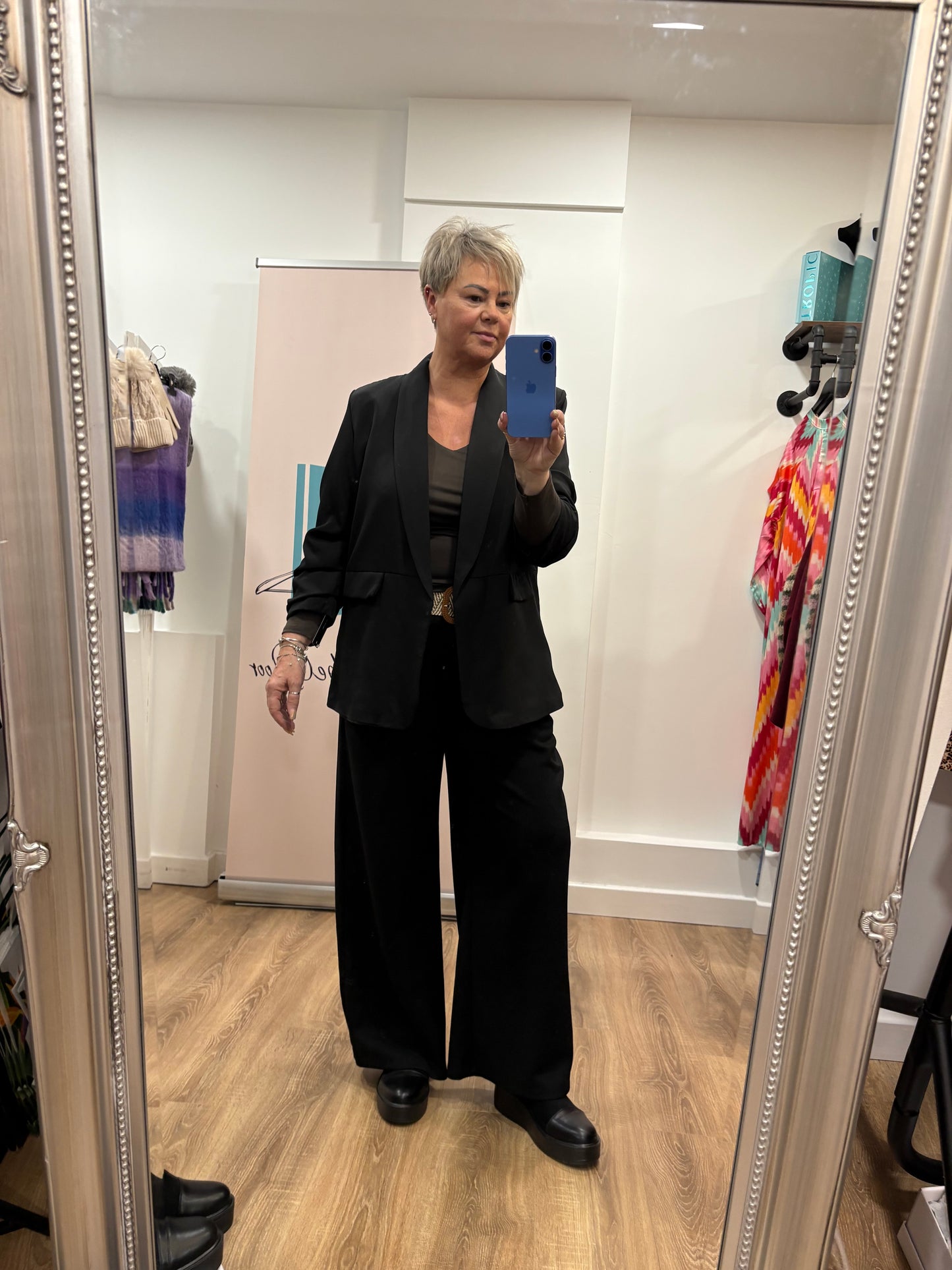 Wide Leg, Belted Trouser